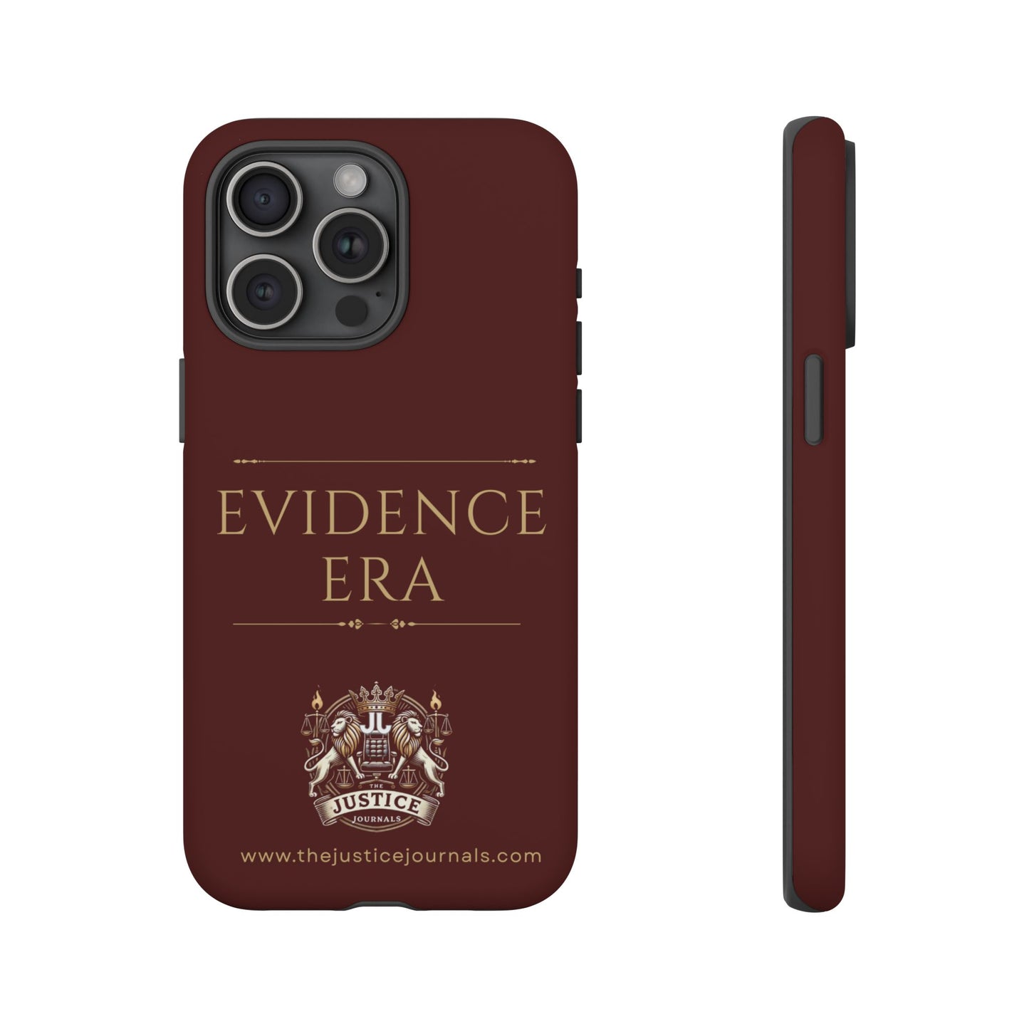 Evidence Era Burgundy - Justice Journals Phone case