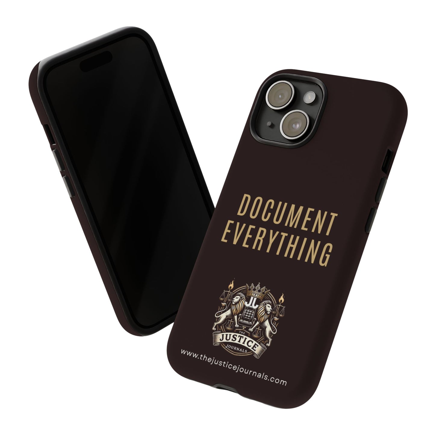 Document Everything - Justice Journals Phone case