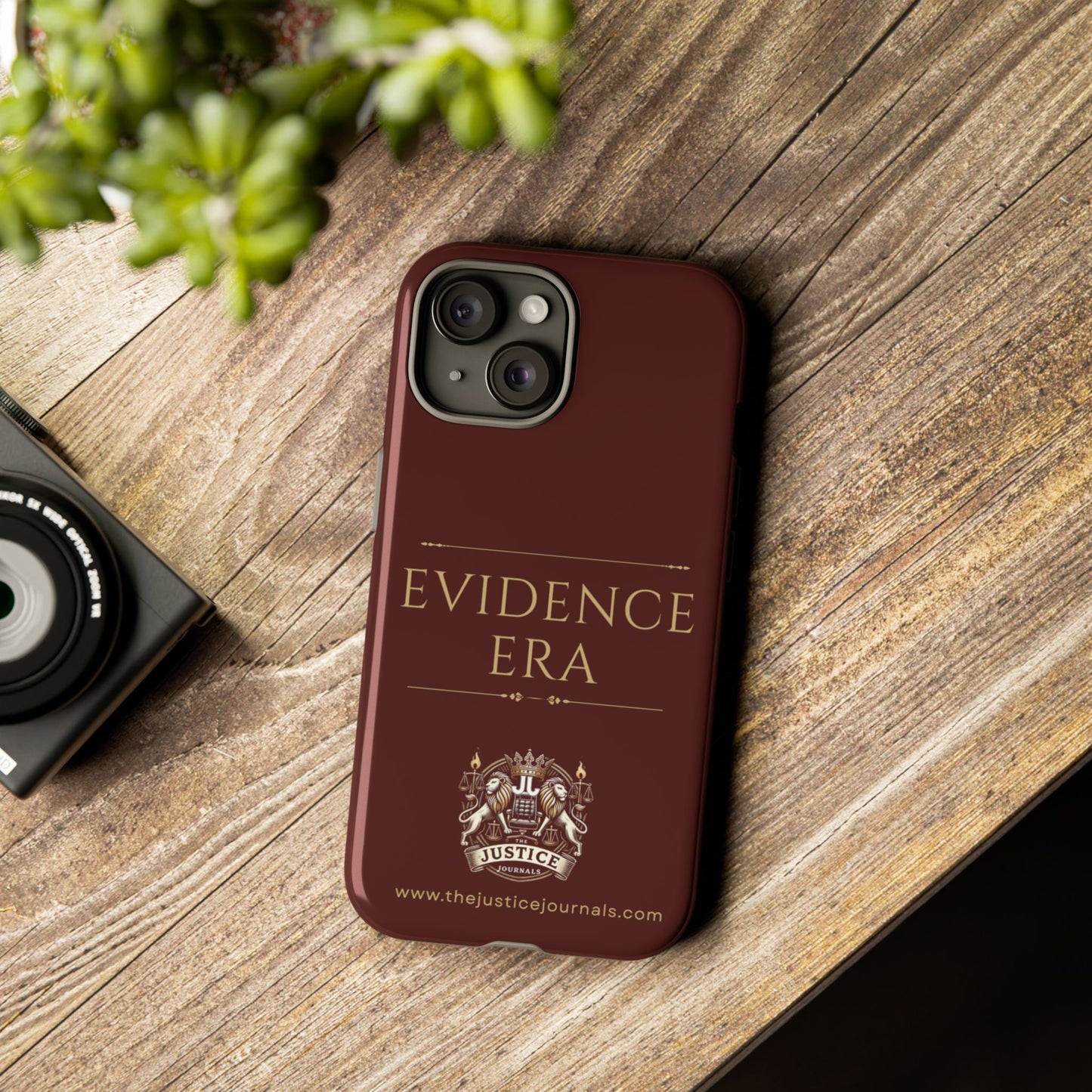 Evidence Era Burgundy - Justice Journals Phone case