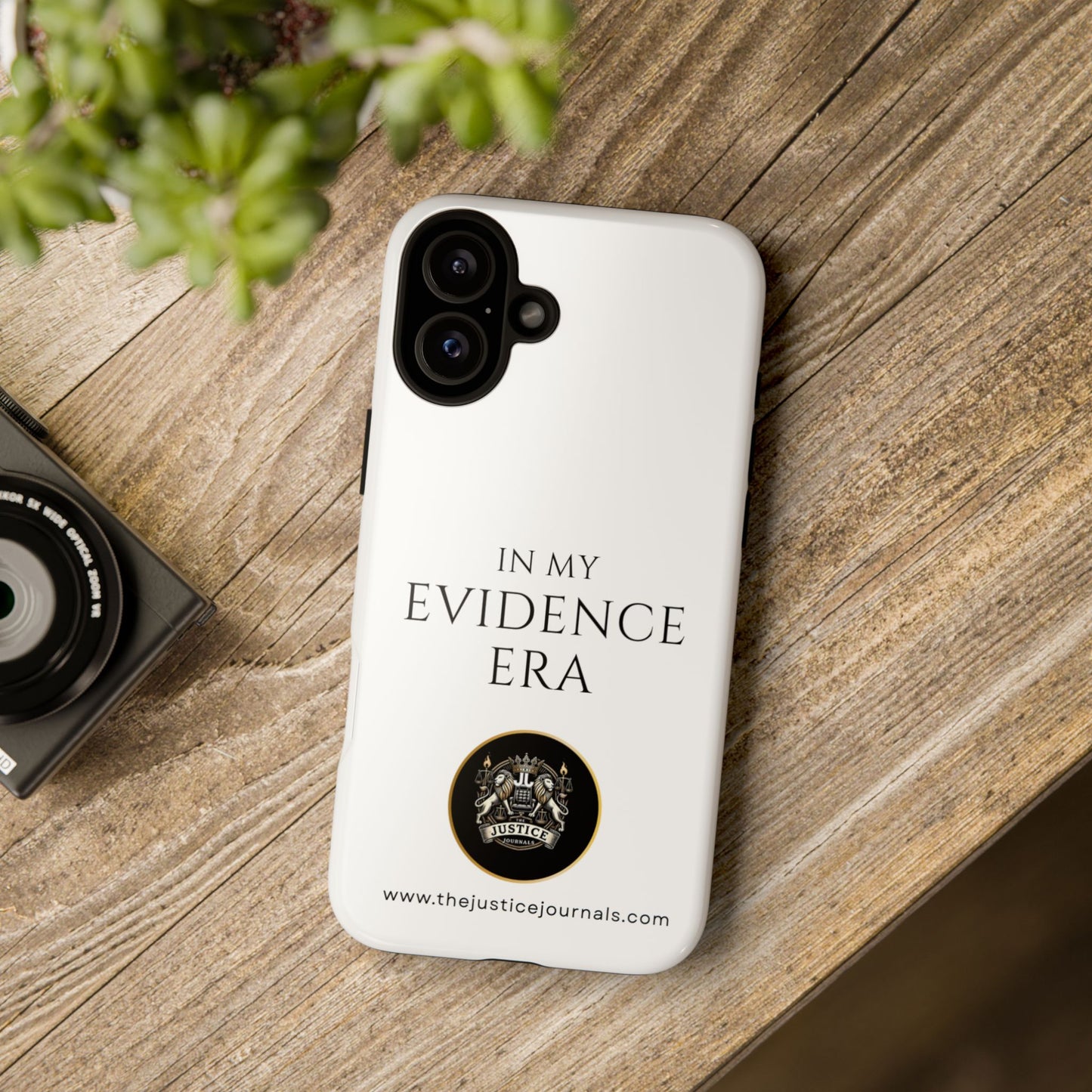 Evidence Era White – Justice Journals Phone case
