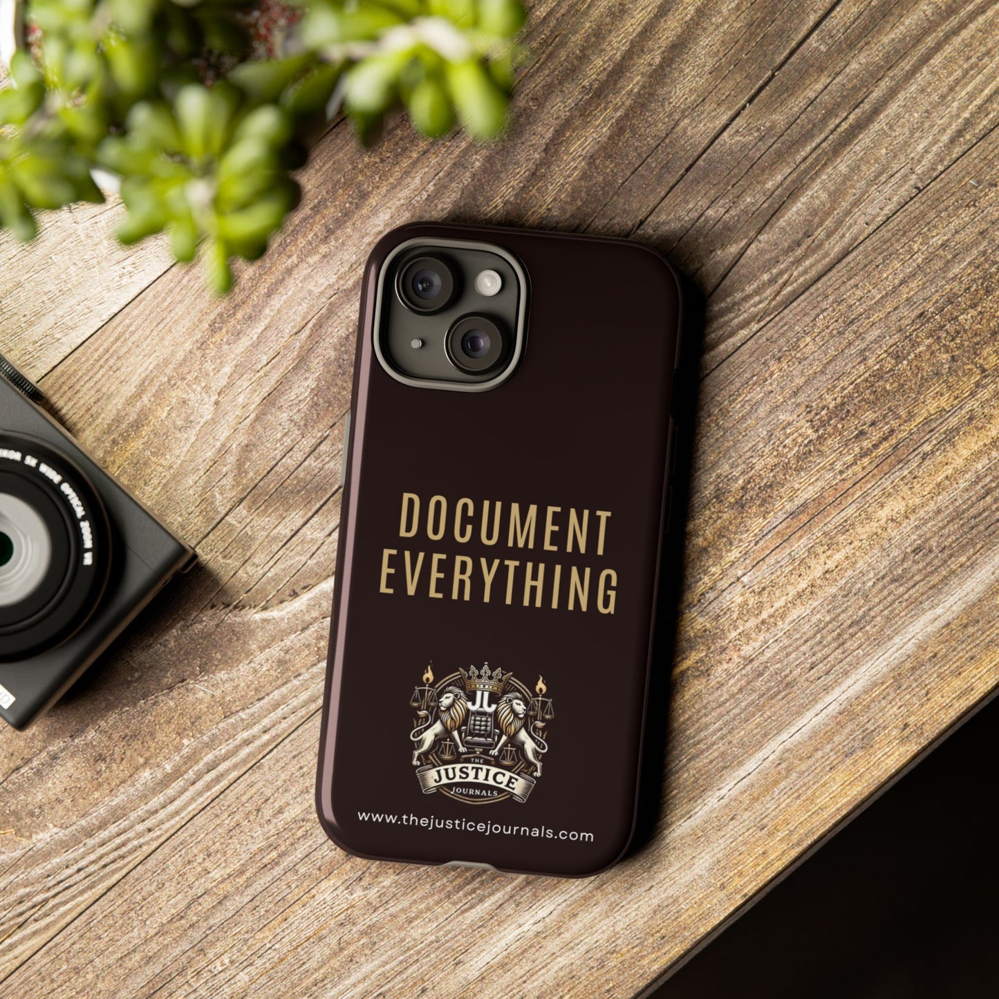 Document Everything - Justice Journals Phone case