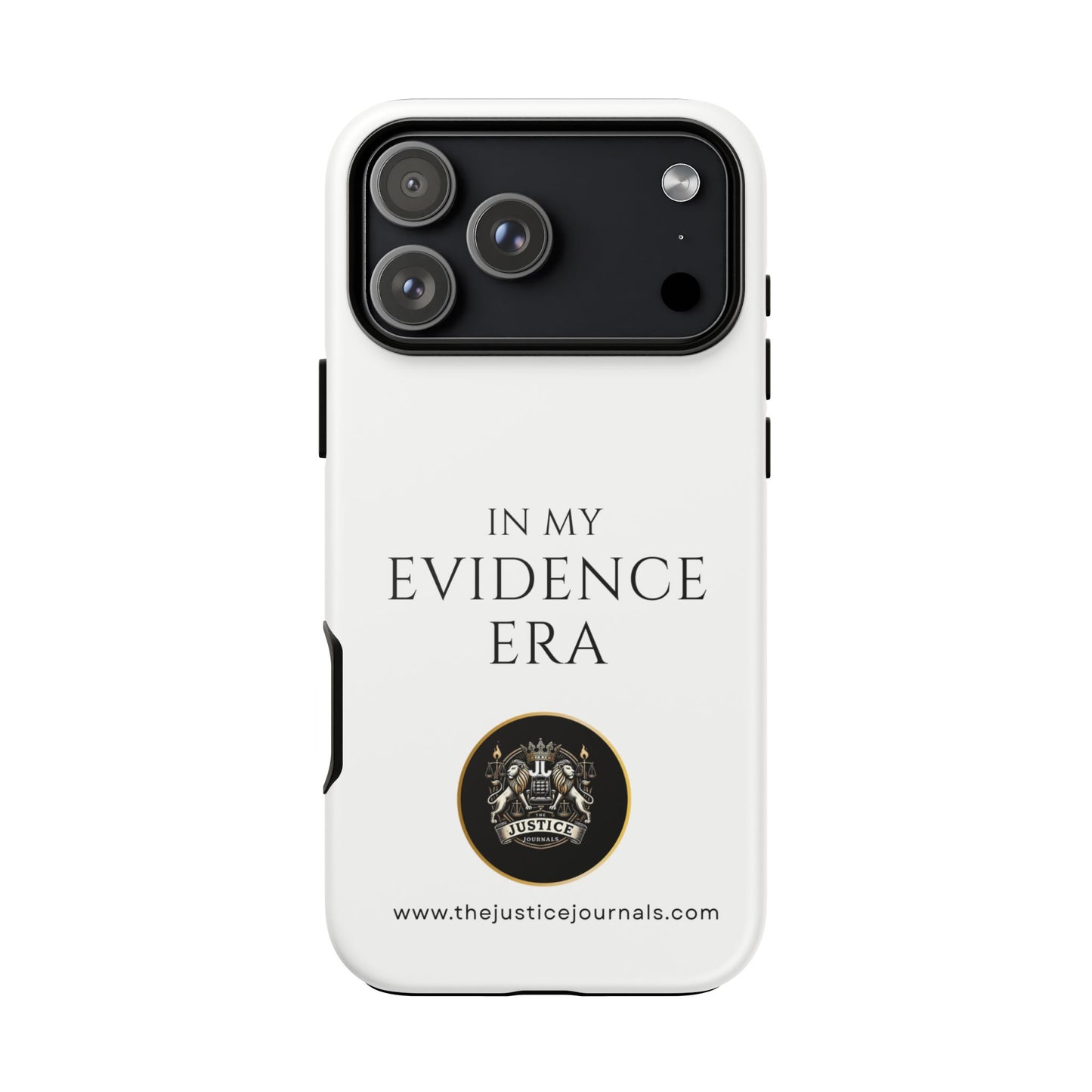 Evidence Era White – Justice Journals Phone case