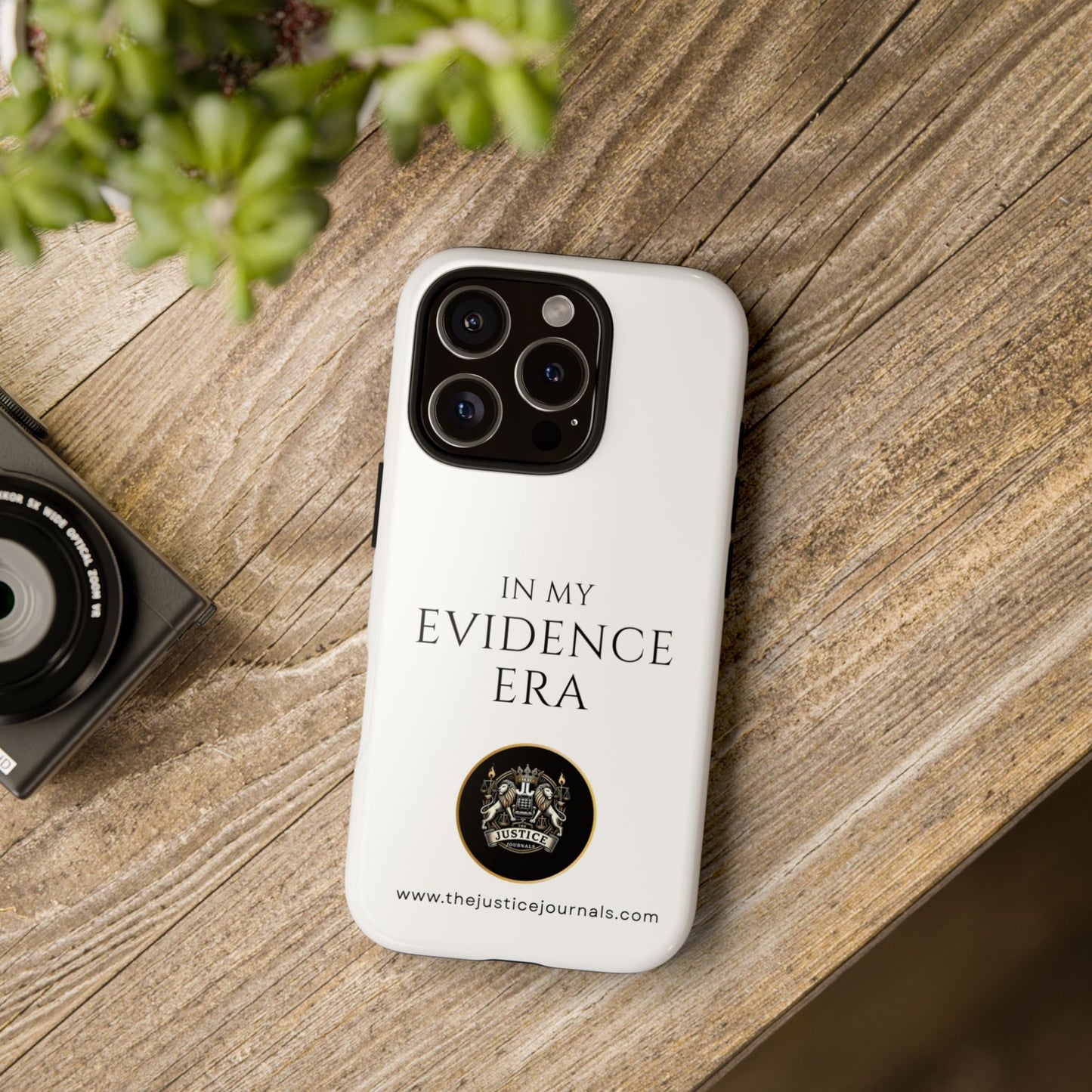 Evidence Era White – Justice Journals Phone case