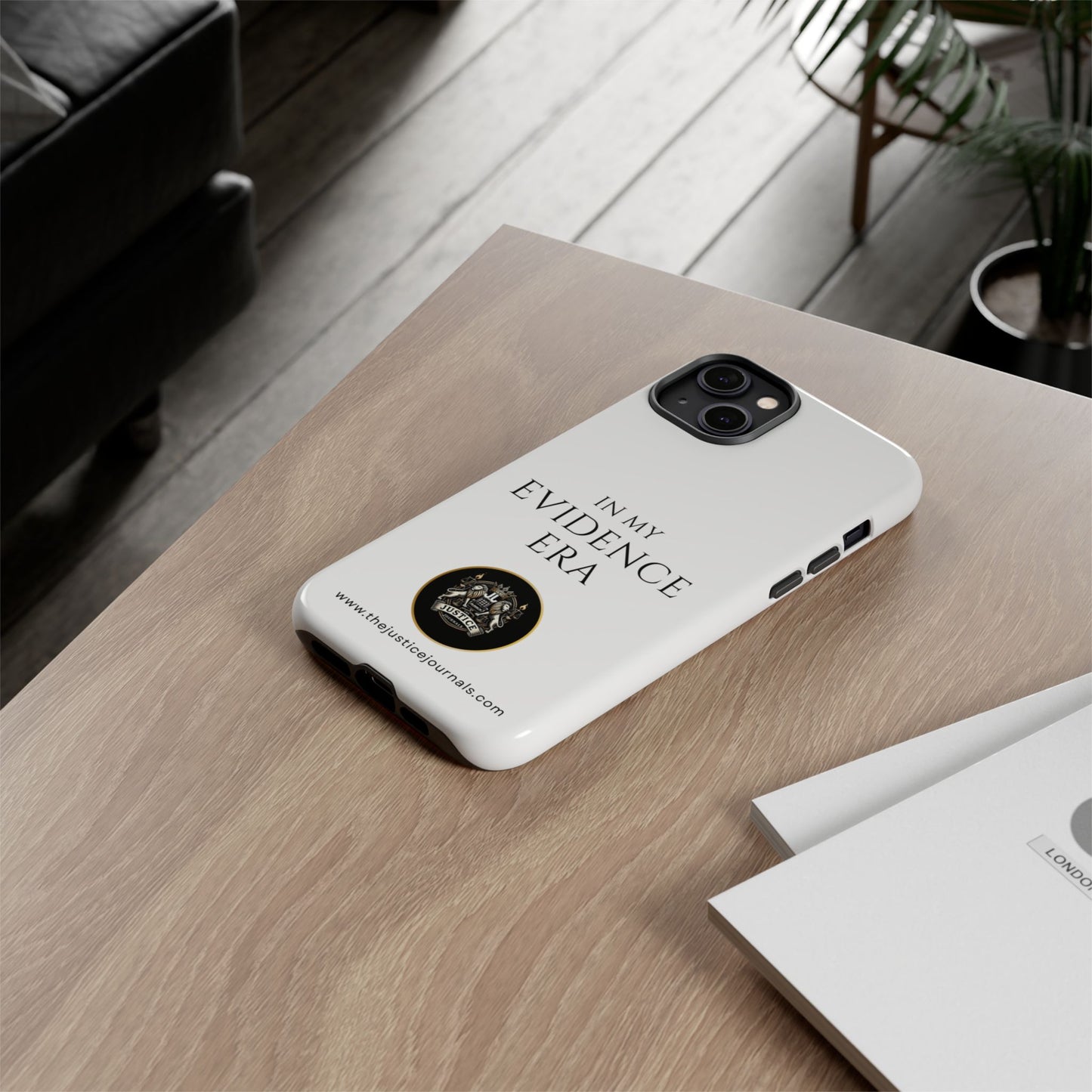 Evidence Era White – Justice Journals Phone case