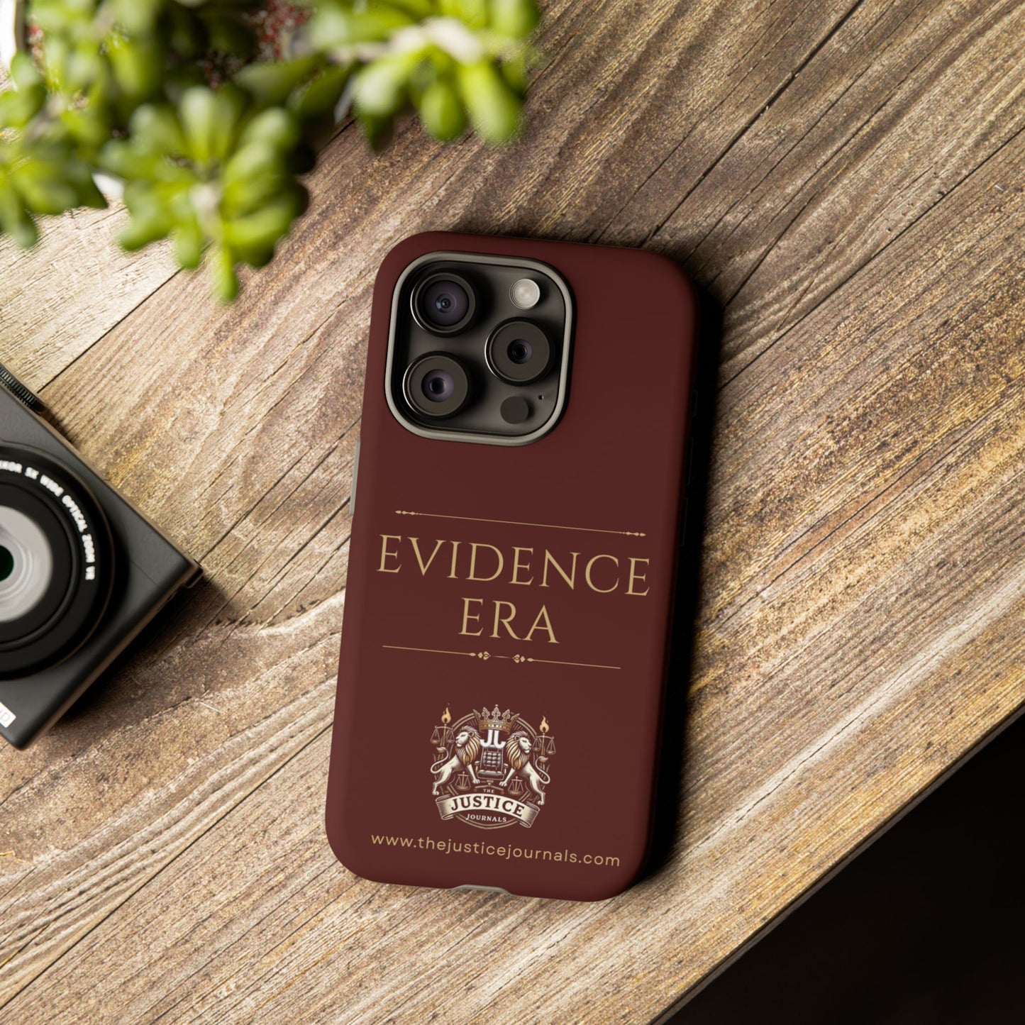 Evidence Era Burgundy - Justice Journals Phone case