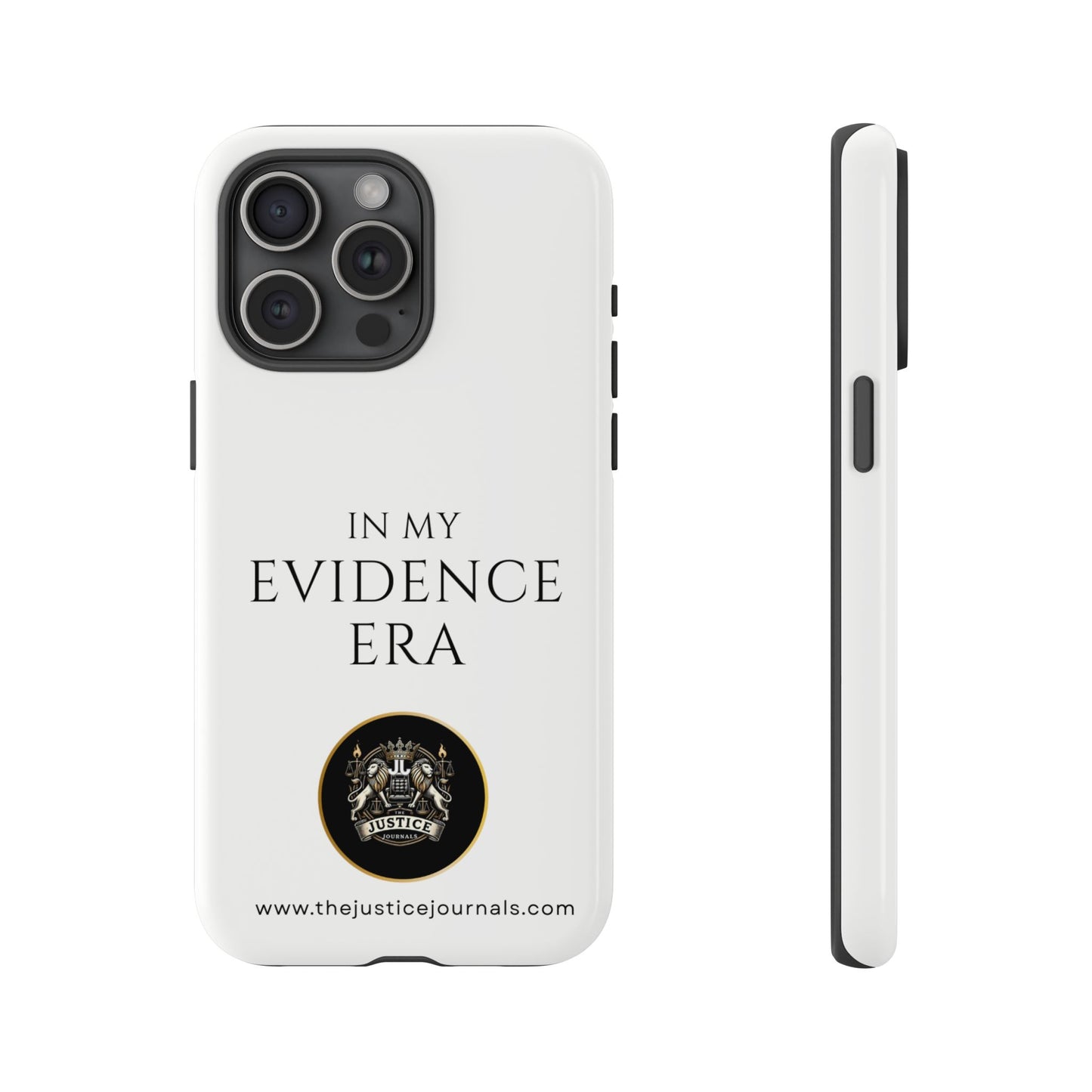 Evidence Era White – Justice Journals Phone case