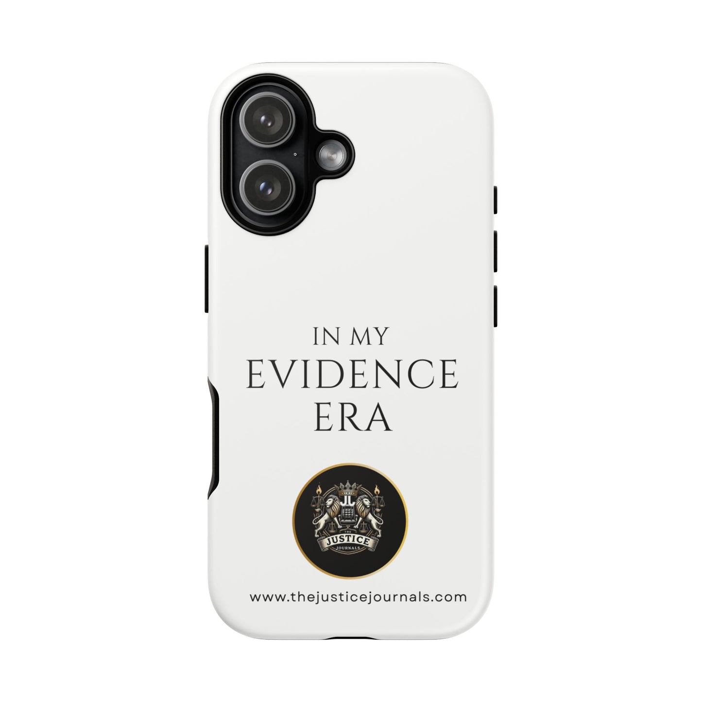 Evidence Era White – Justice Journals Phone case