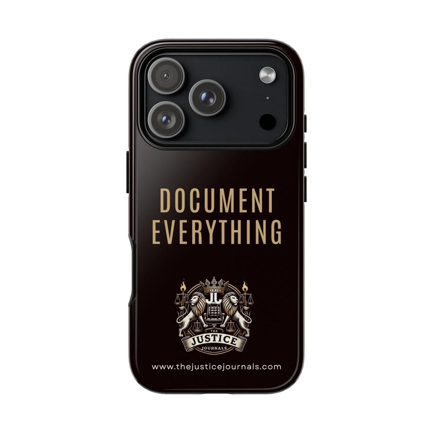 Document Everything - Justice Journals Phone case