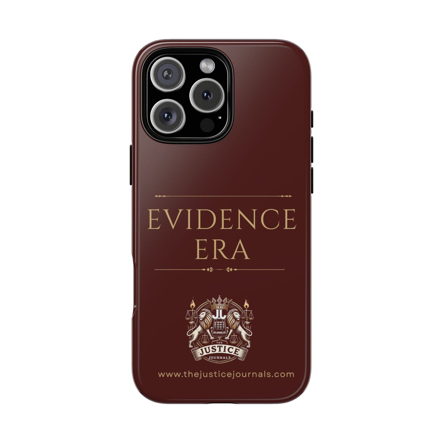 Evidence Era Burgundy - Justice Journals Phone case