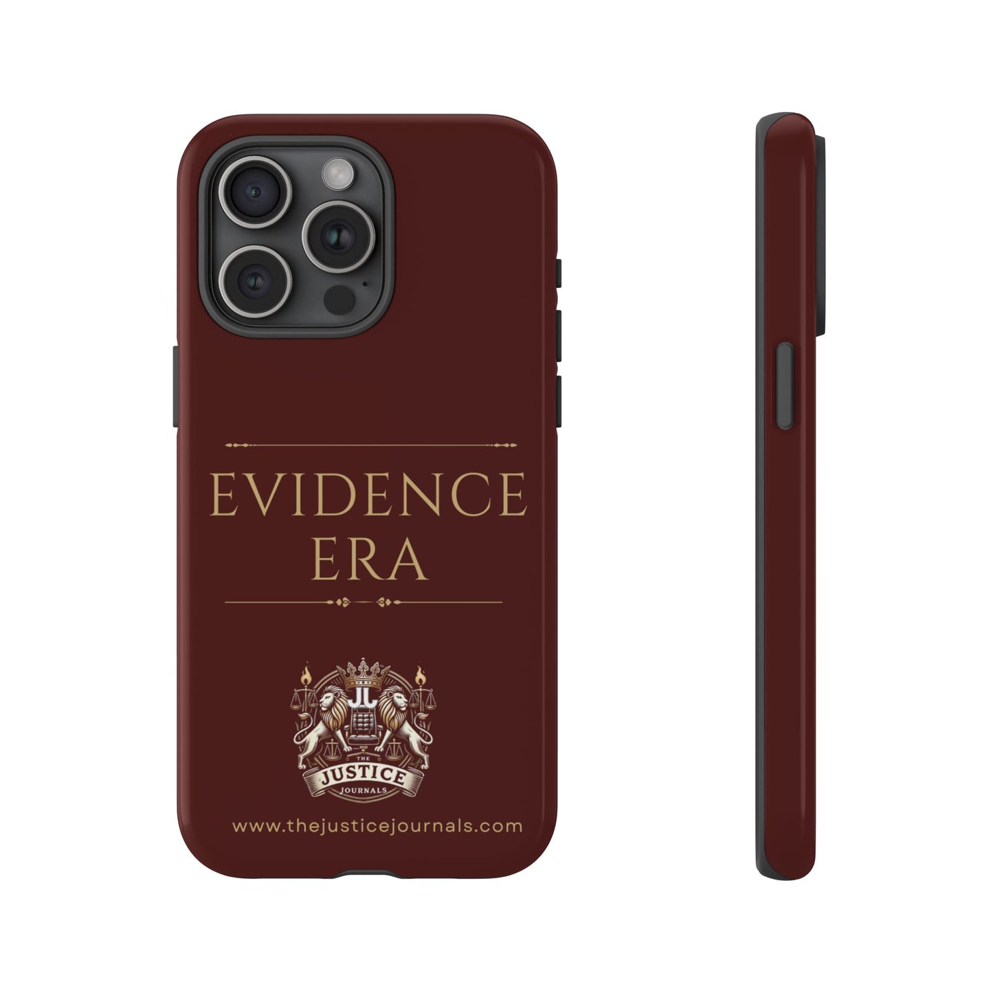 Evidence Era Burgundy - Justice Journals Phone case