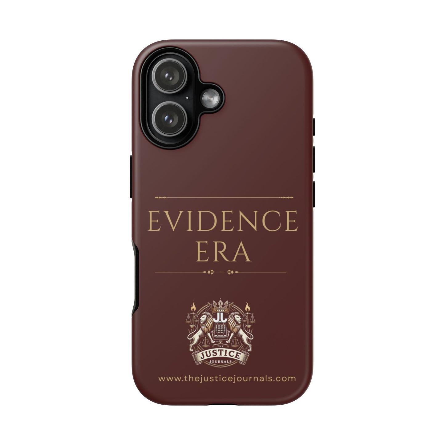 Evidence Era Burgundy - Justice Journals Phone case