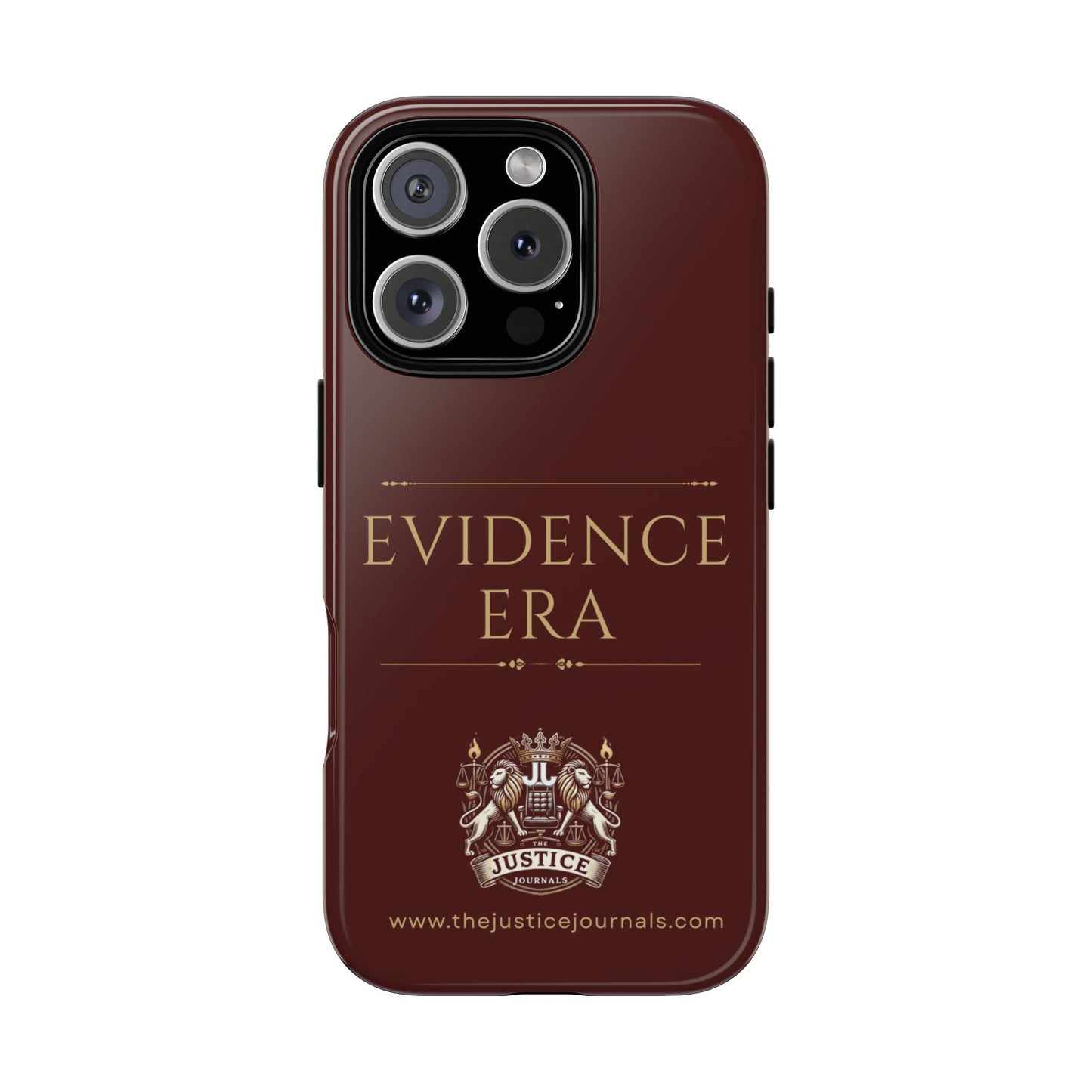 Evidence Era Burgundy - Justice Journals Phone case