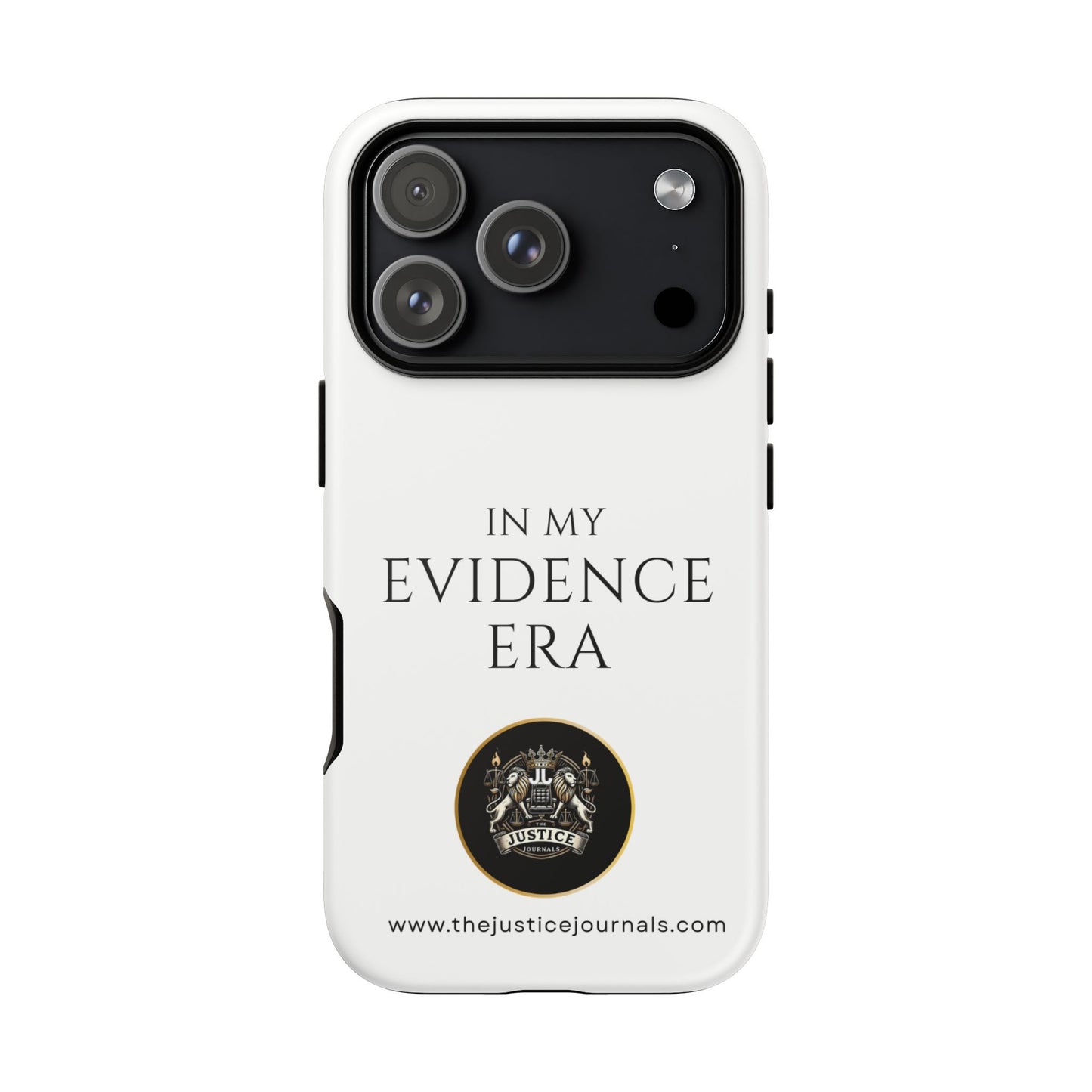 Evidence Era White – Justice Journals Phone case