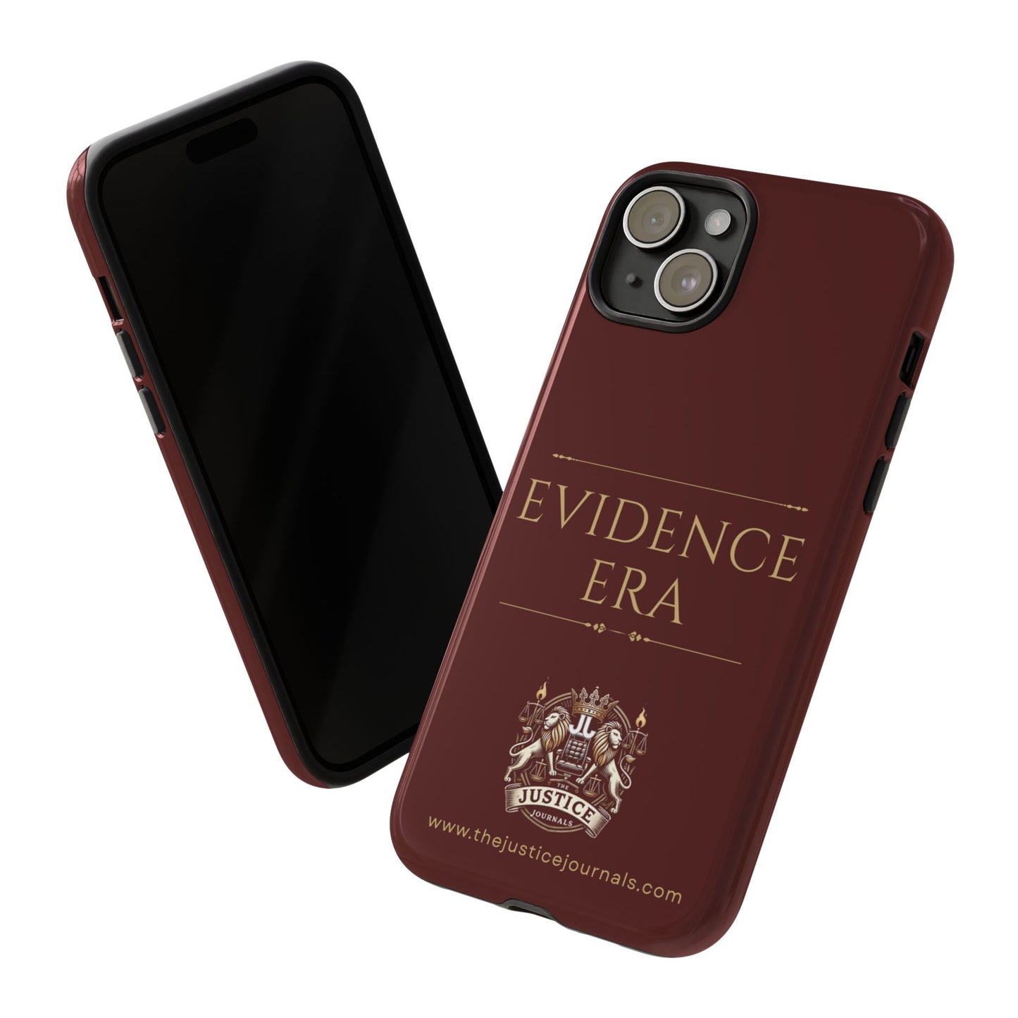 Evidence Era Burgundy - Justice Journals Phone case