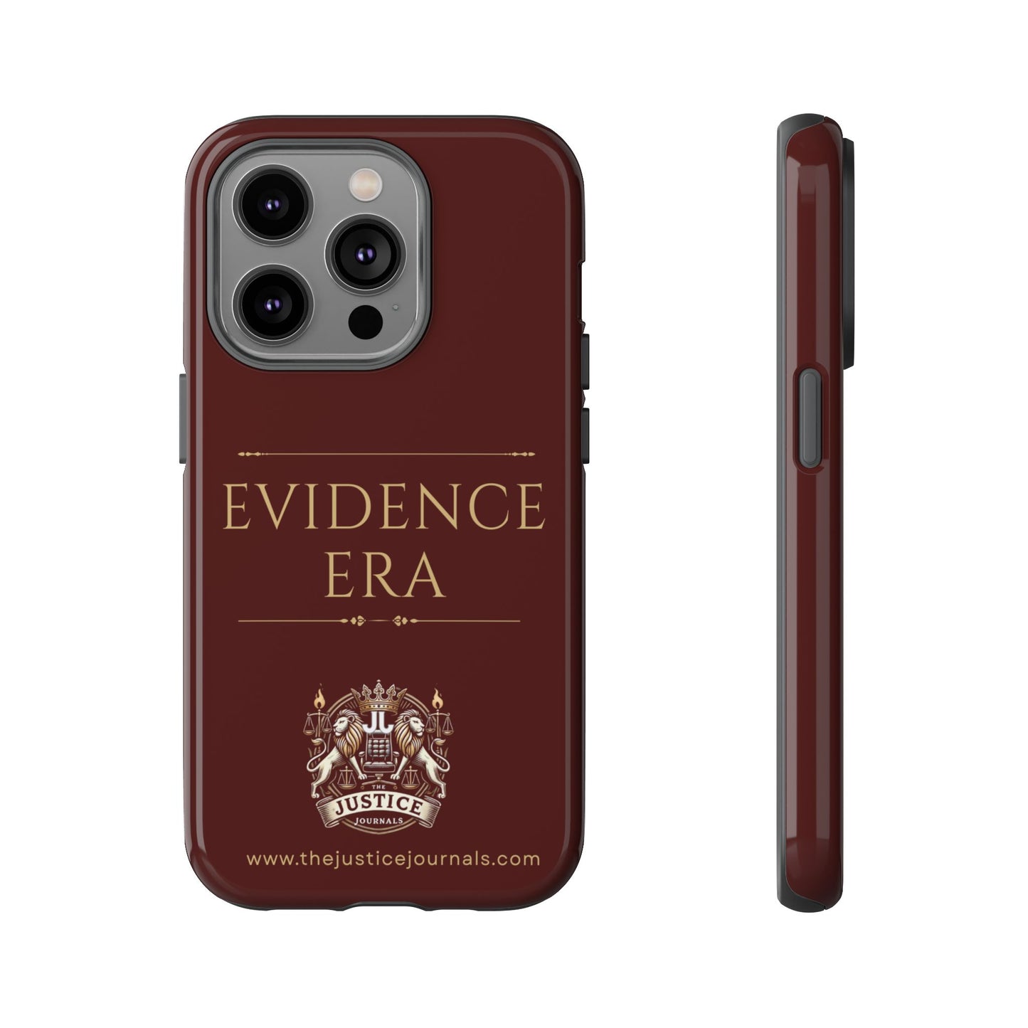 Evidence Era Burgundy - Justice Journals Phone case