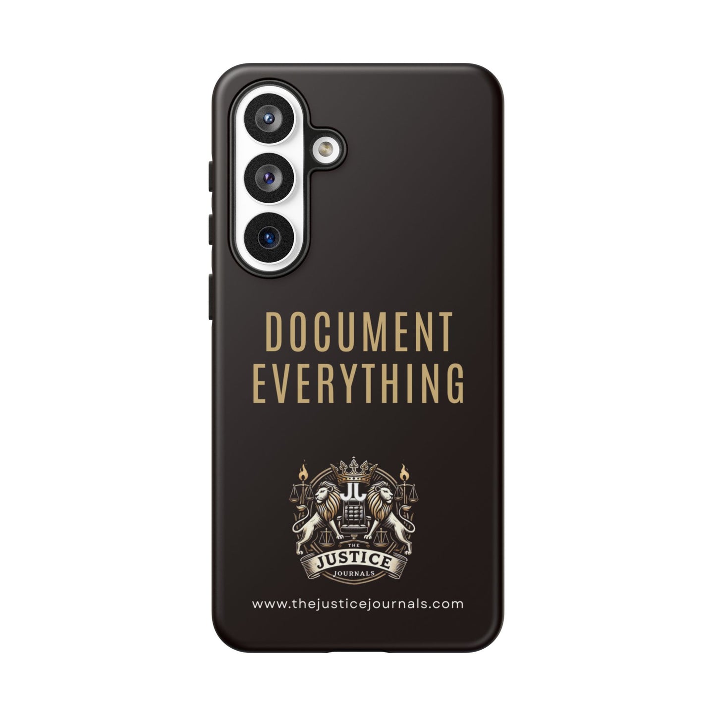 Document Everything - Justice Journals Phone case