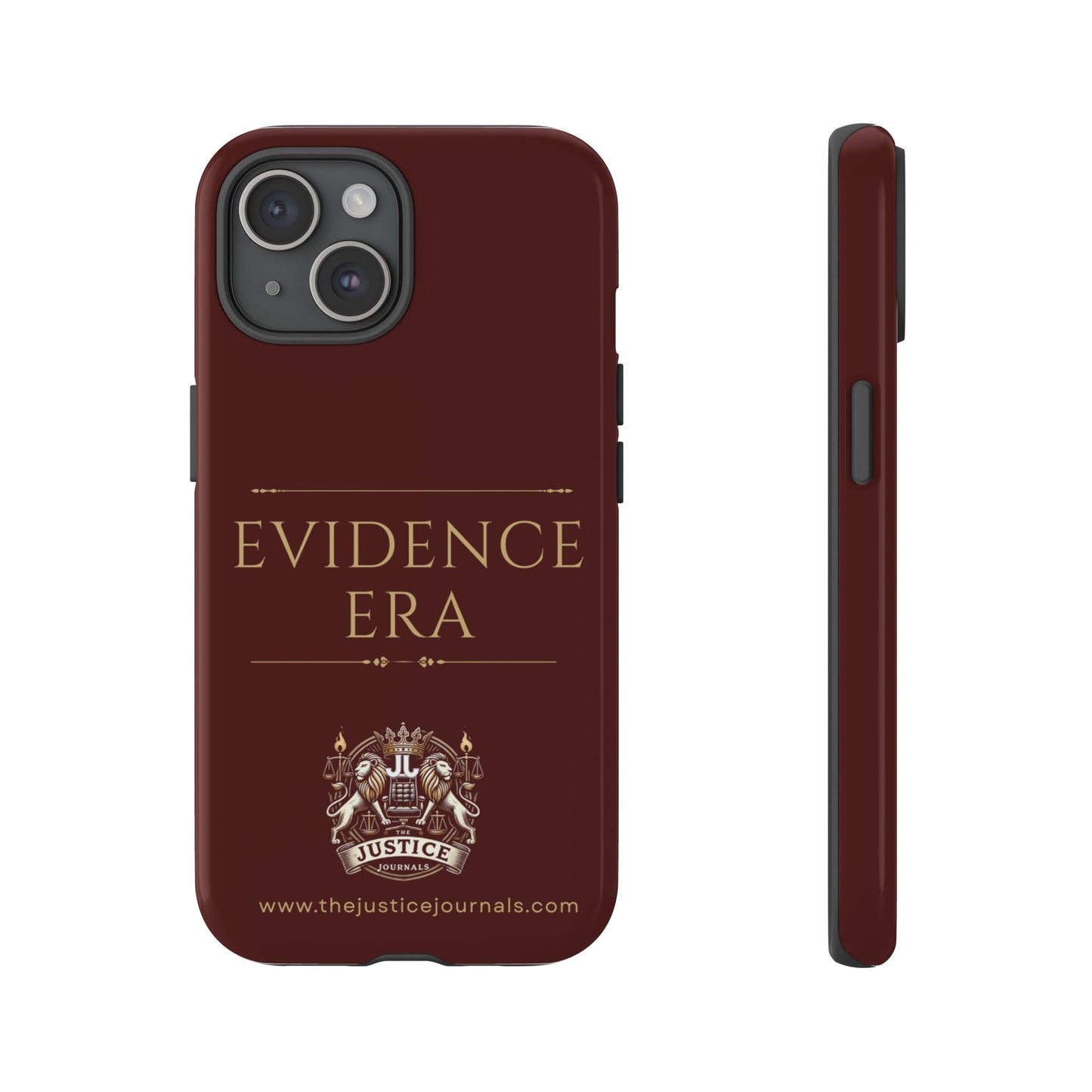 Evidence Era Burgundy - Justice Journals Phone case