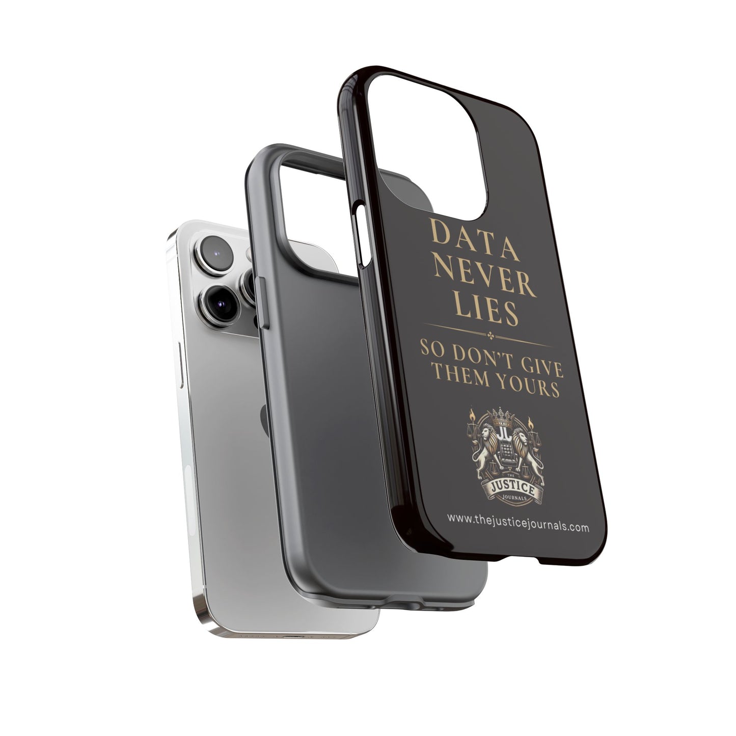 Data Never Lies, Justice Journals iphone case