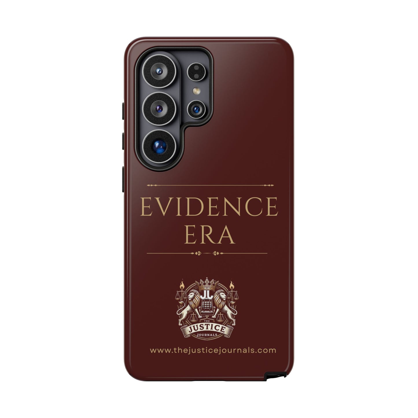 Evidence Era Burgundy - Justice Journals Phone case