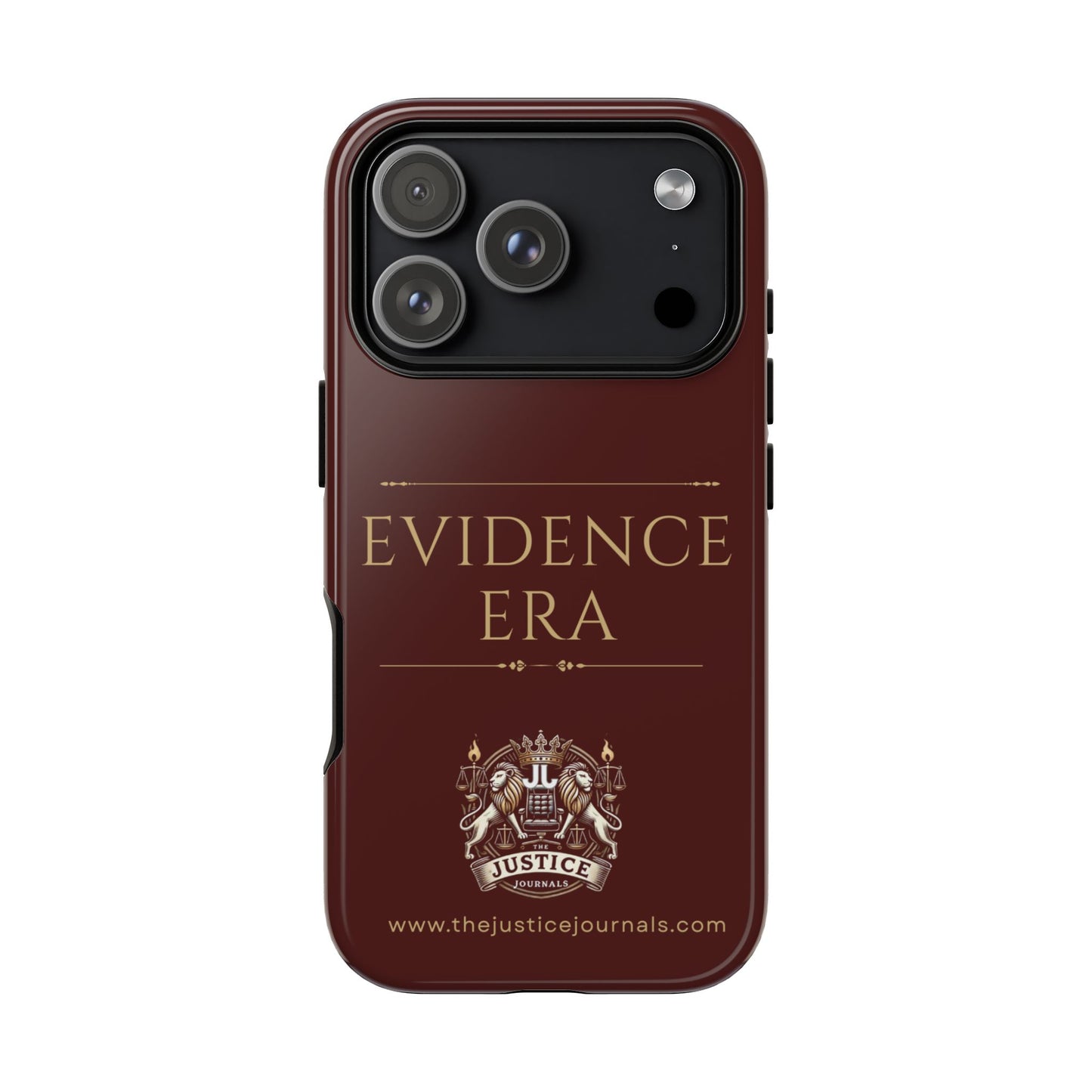Evidence Era Burgundy - Justice Journals Phone case