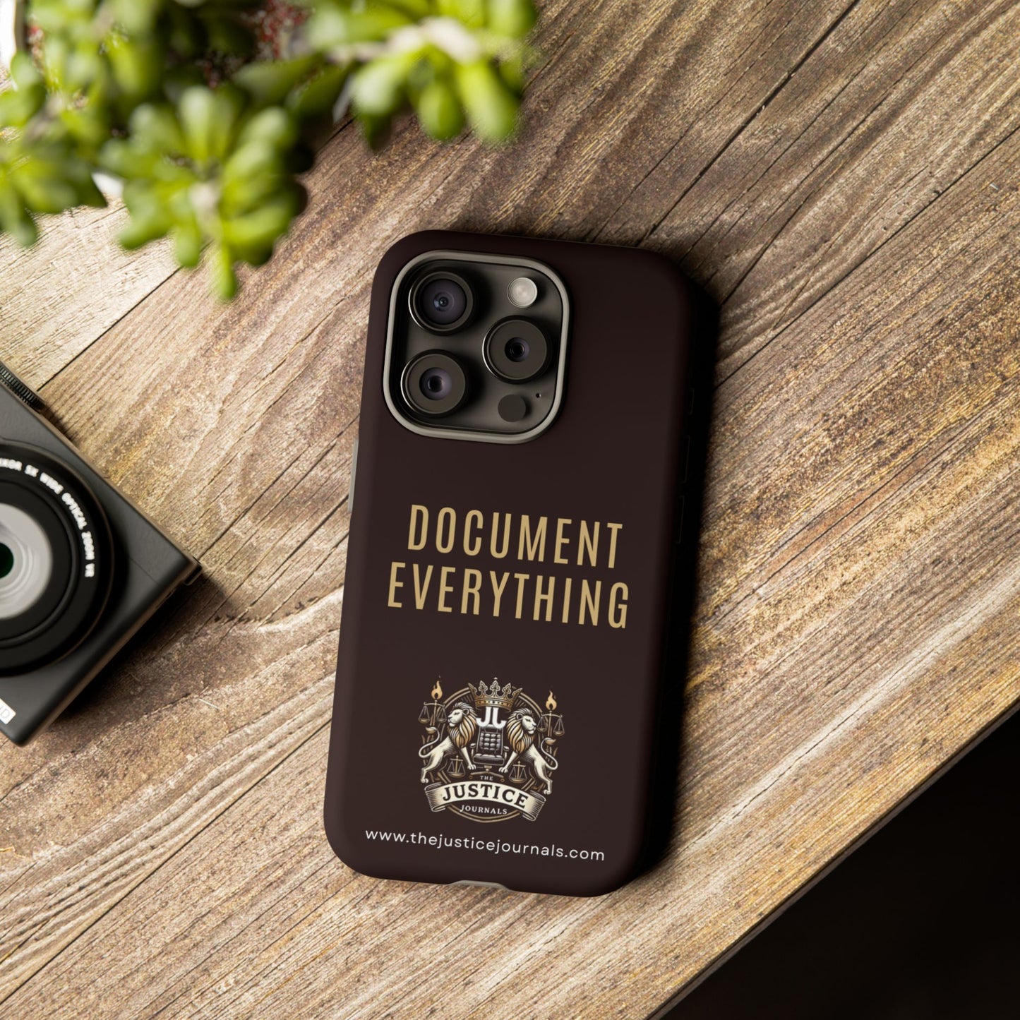 Document Everything - Justice Journals Phone case