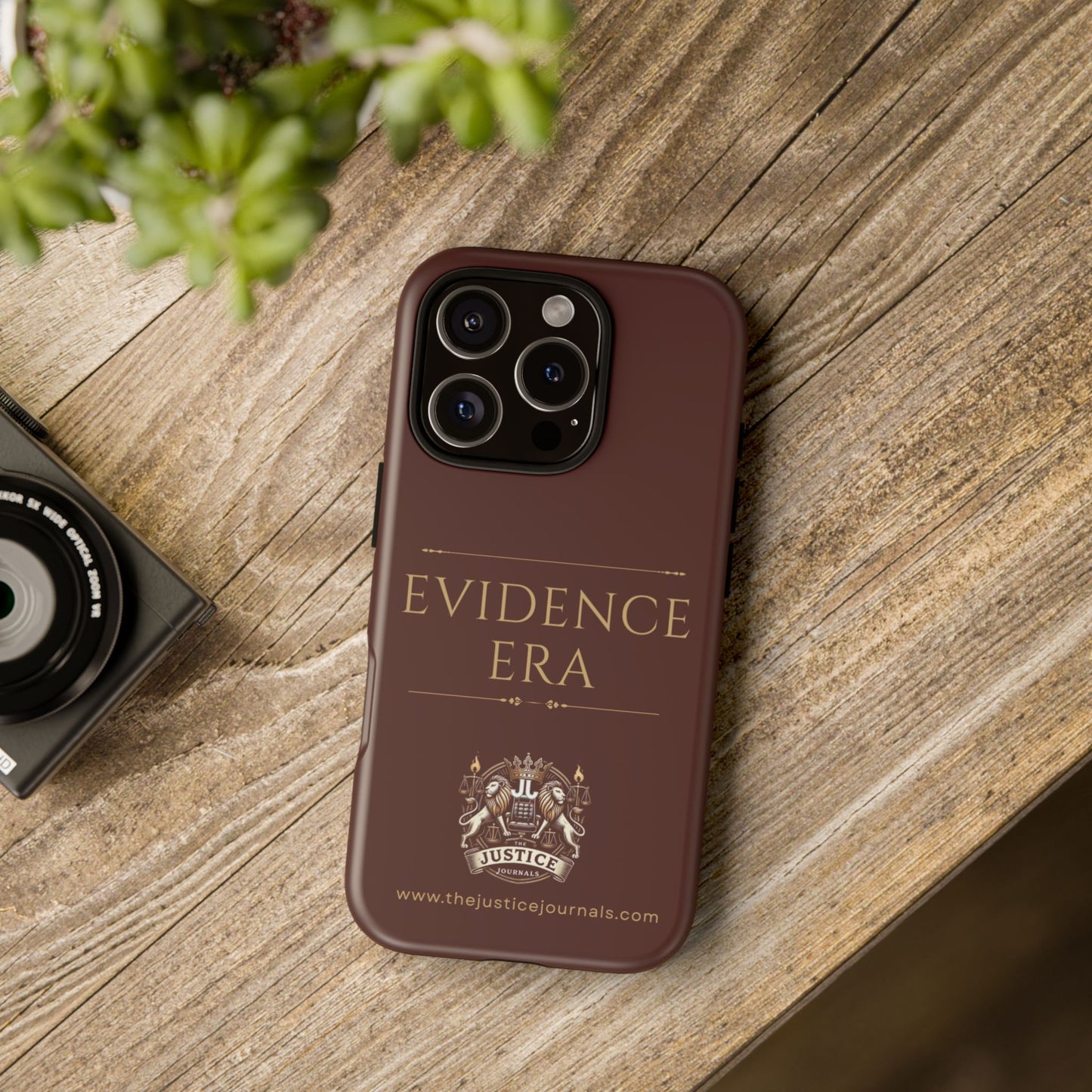 Evidence Era Burgundy - Justice Journals Phone case
