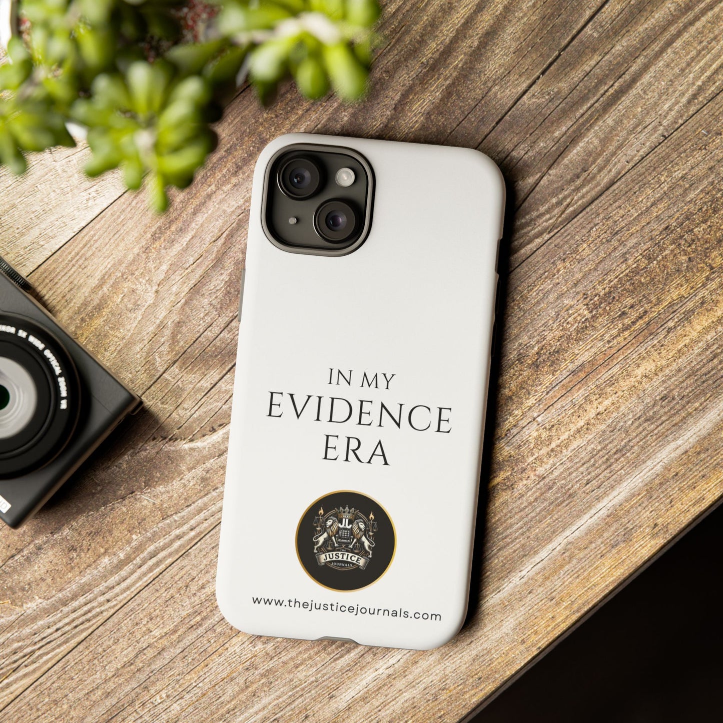 Evidence Era White – Justice Journals Phone case