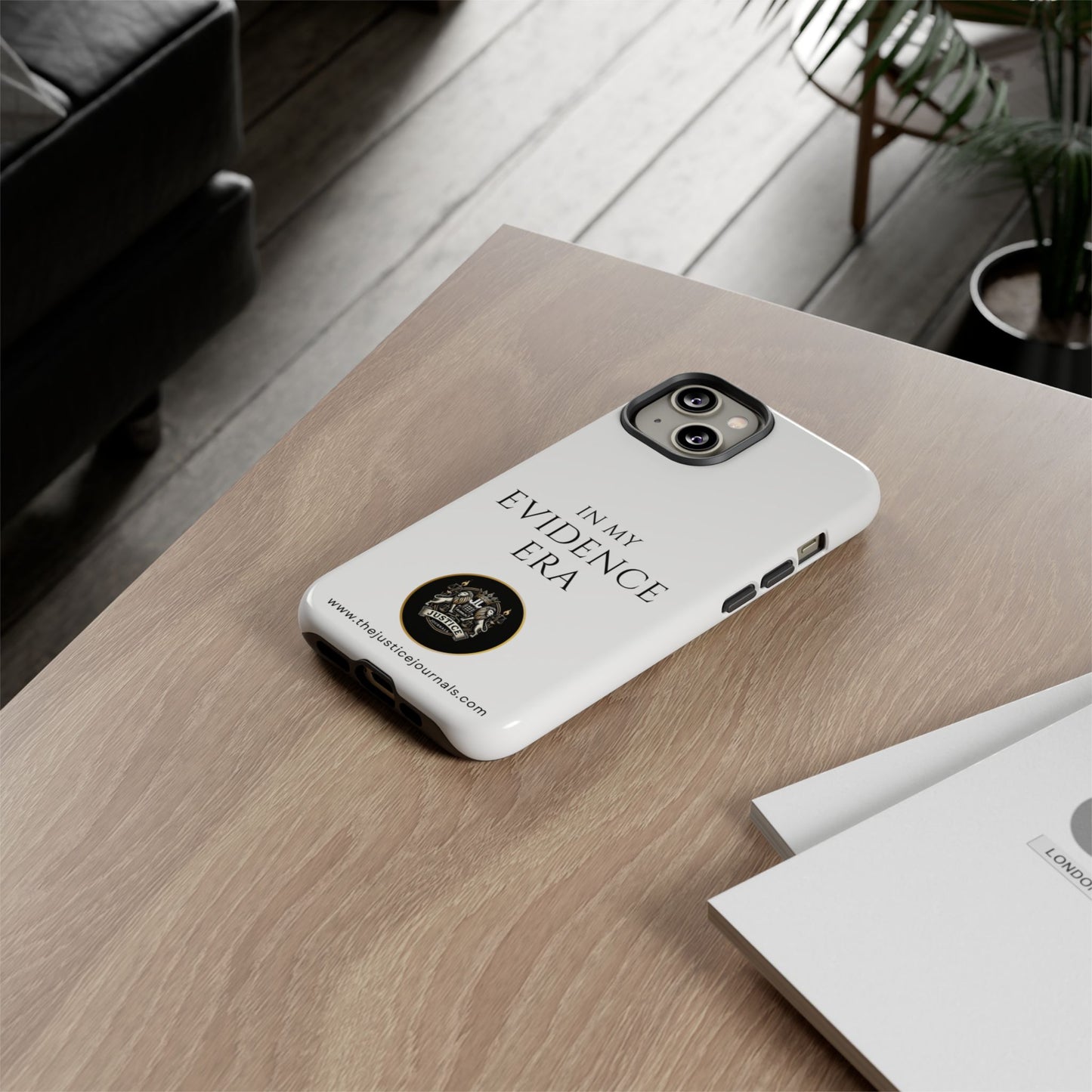 Evidence Era White – Justice Journals Phone case
