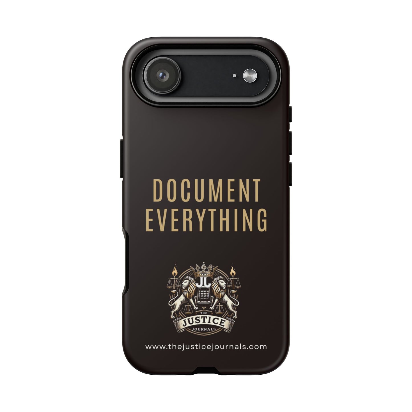 Document Everything - Justice Journals Phone case