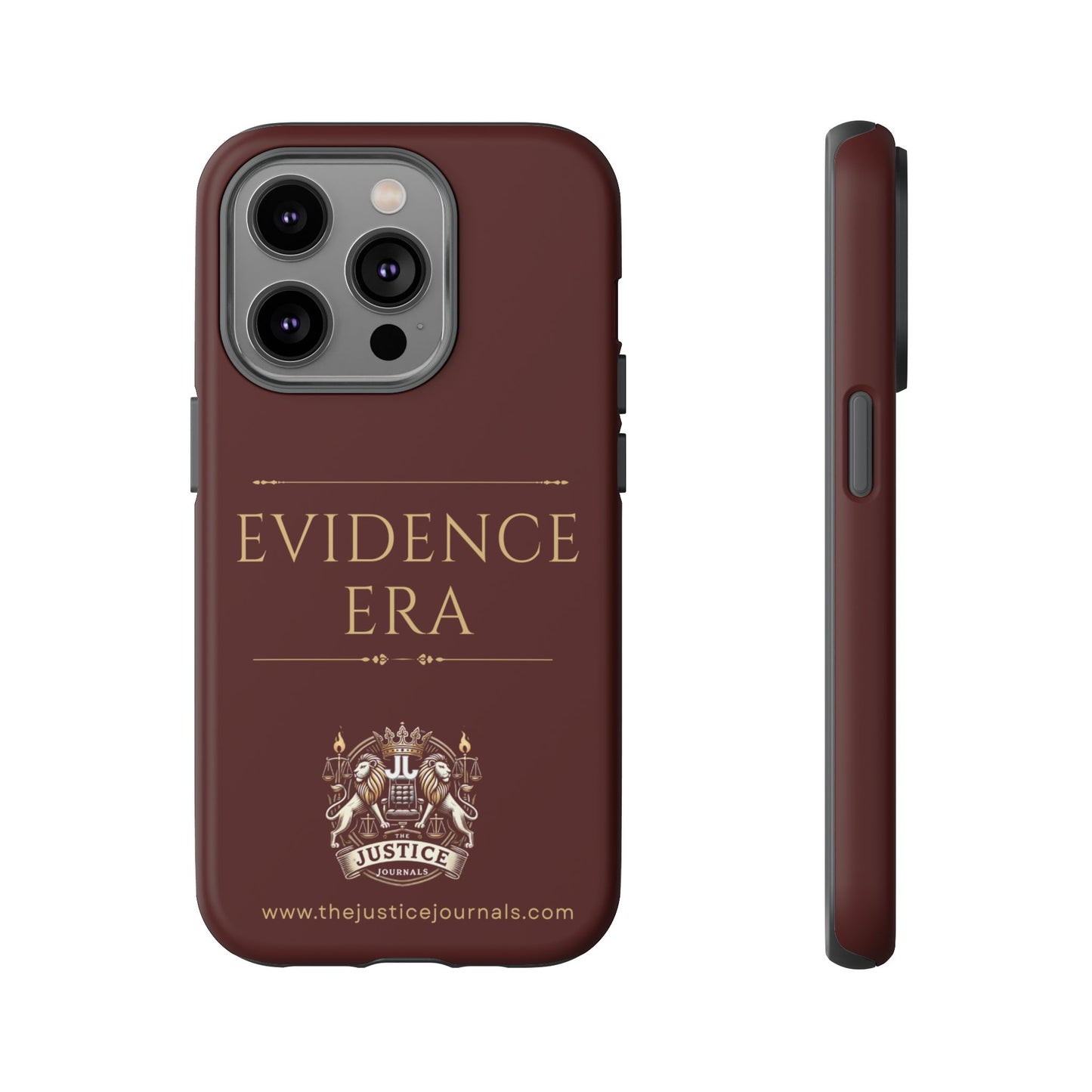Evidence Era Burgundy - Justice Journals Phone case