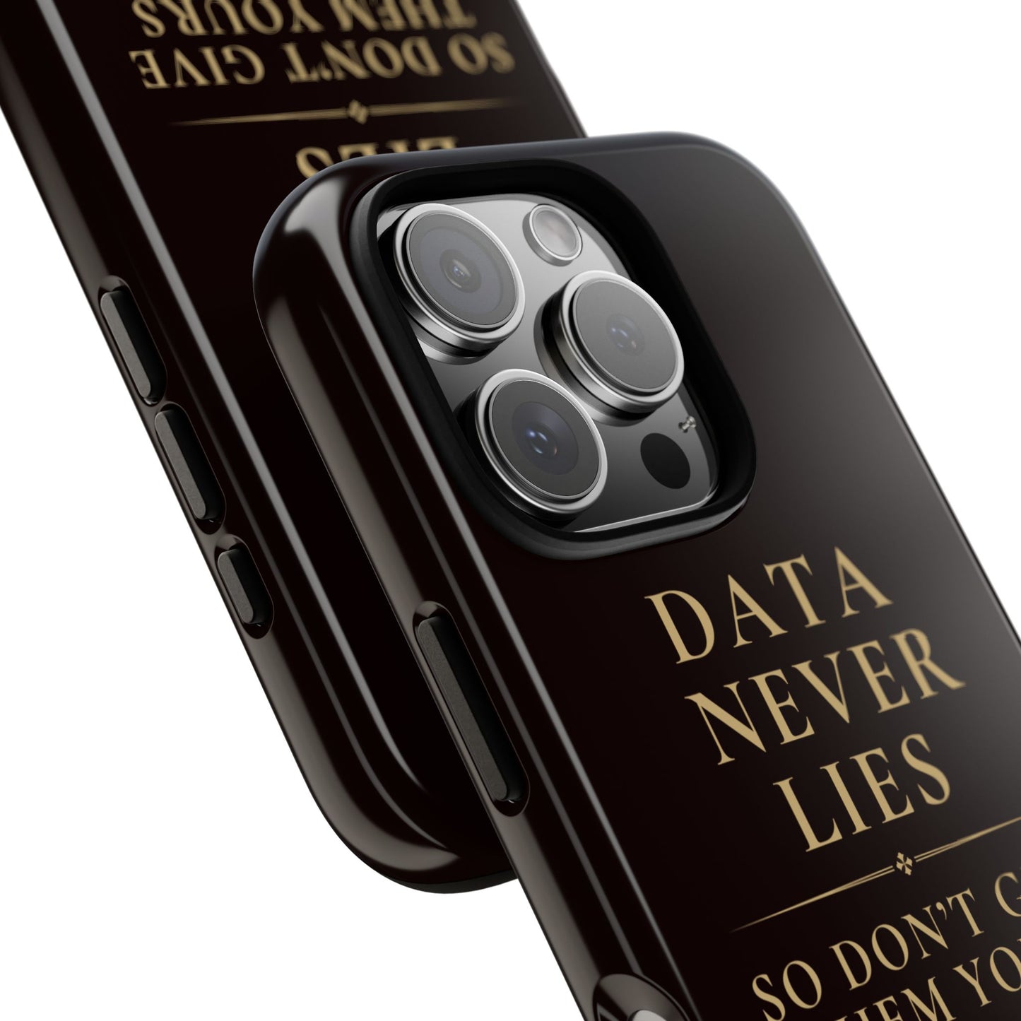 Data Never Lies, Justice Journals iphone case