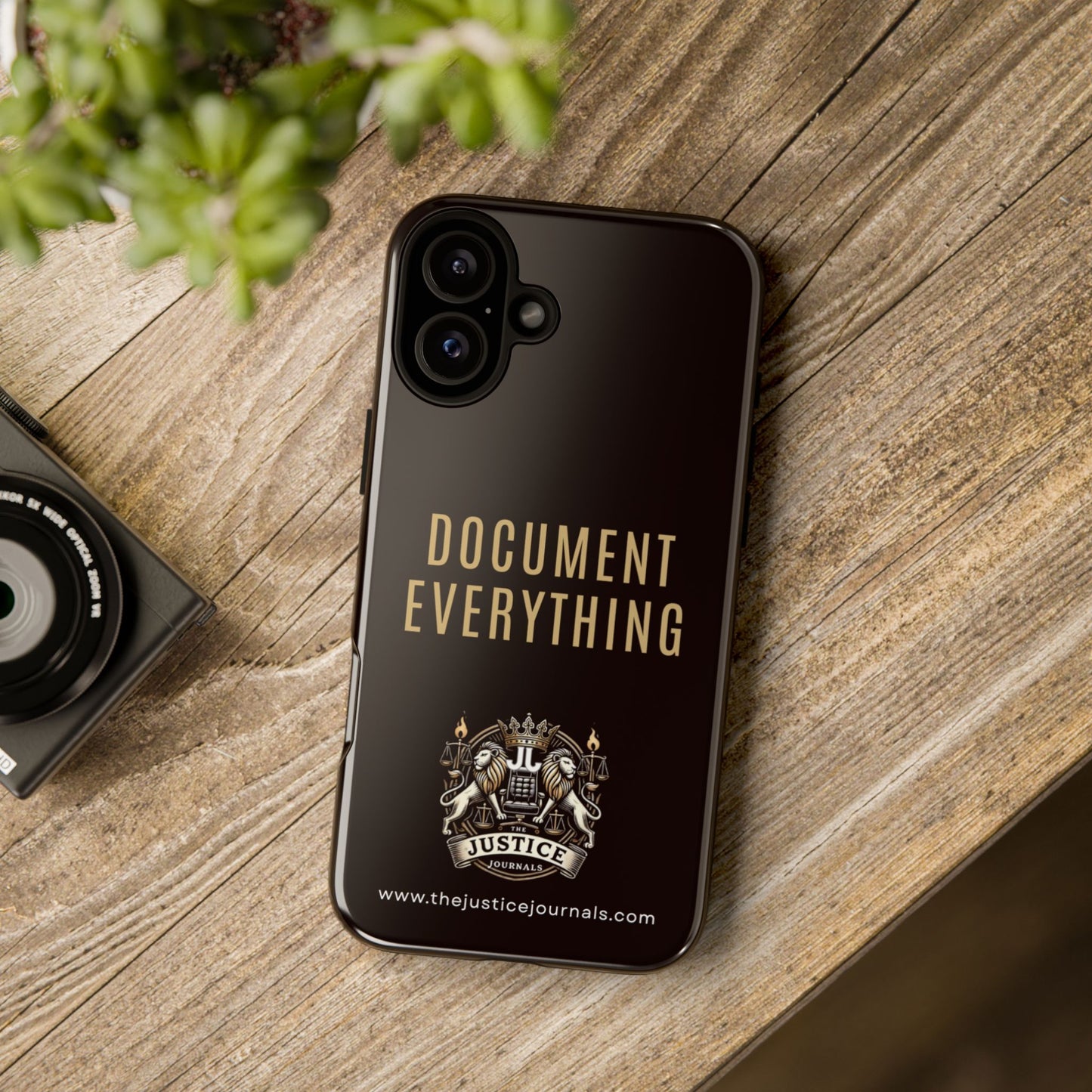 Document Everything - Justice Journals Phone case
