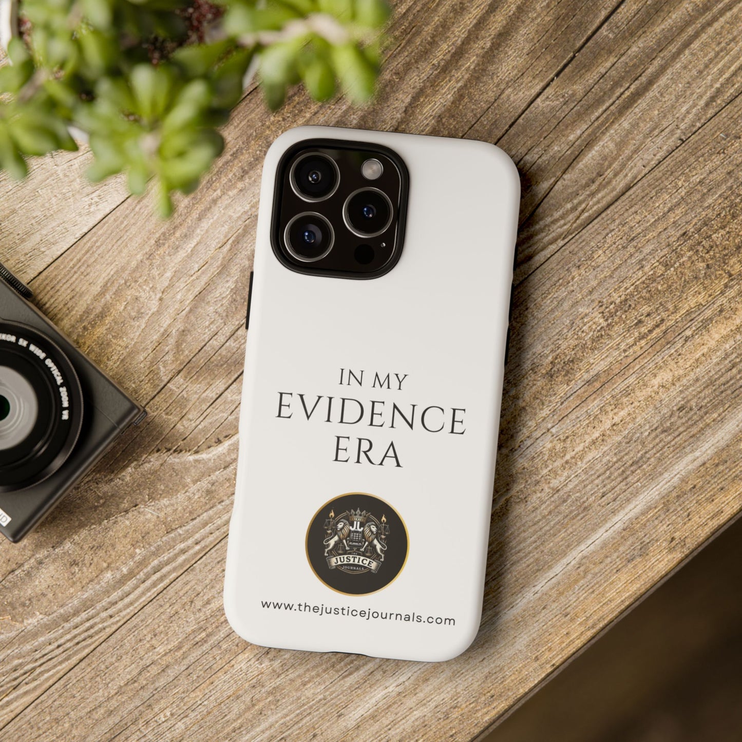 Evidence Era White – Justice Journals Phone case