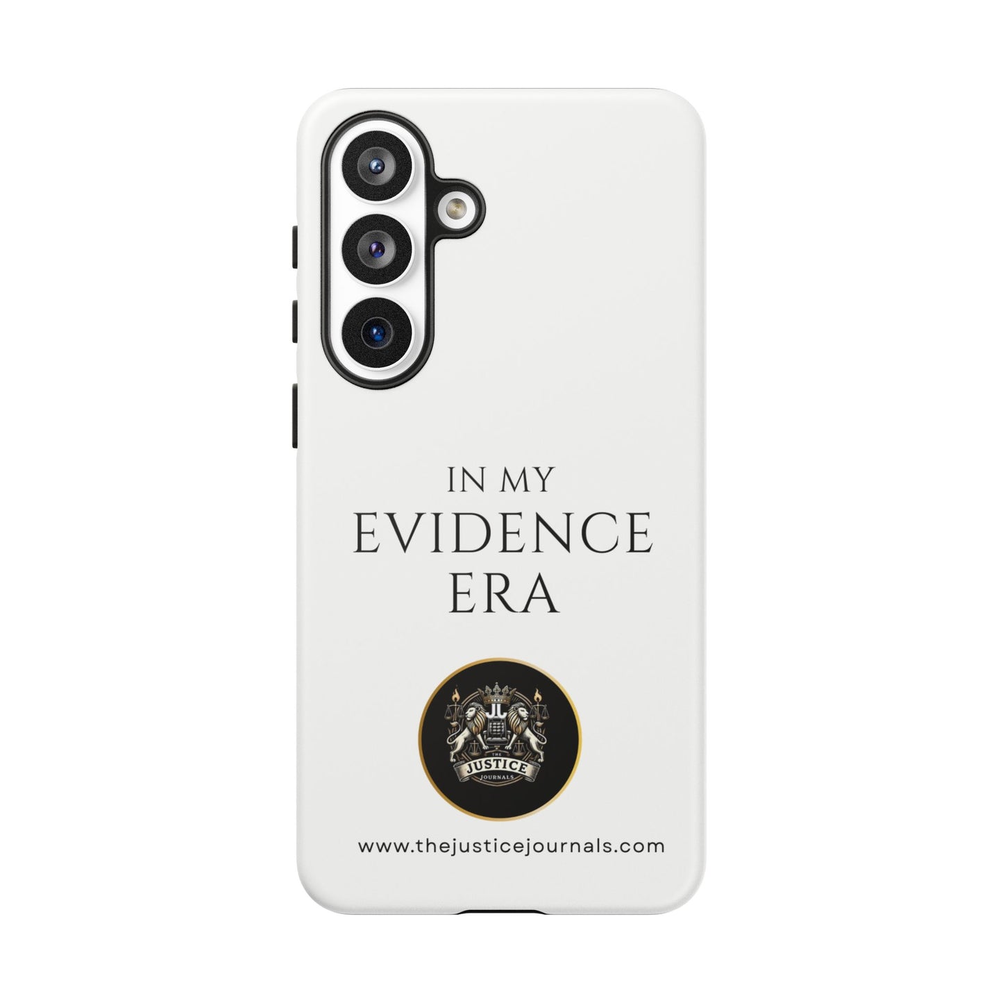 Evidence Era White – Justice Journals Phone case