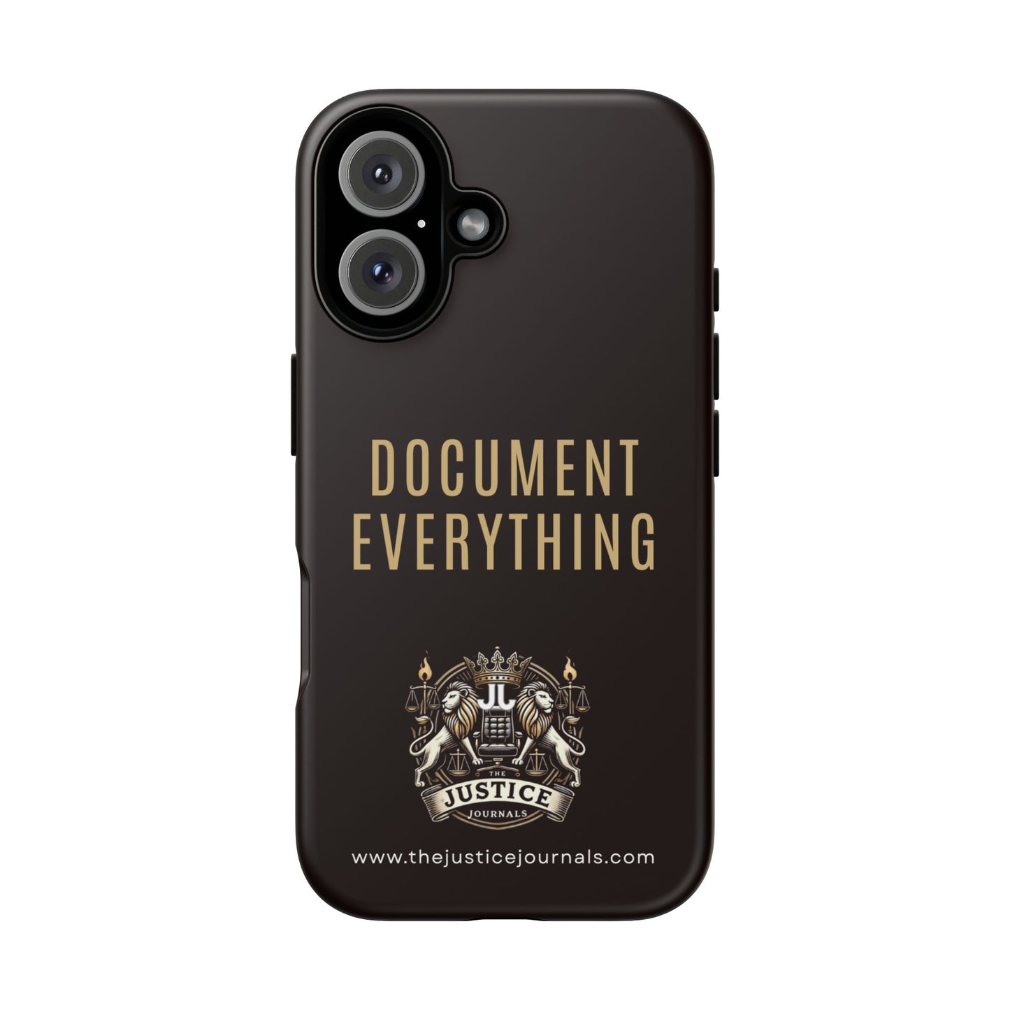 Document Everything - Justice Journals Phone case