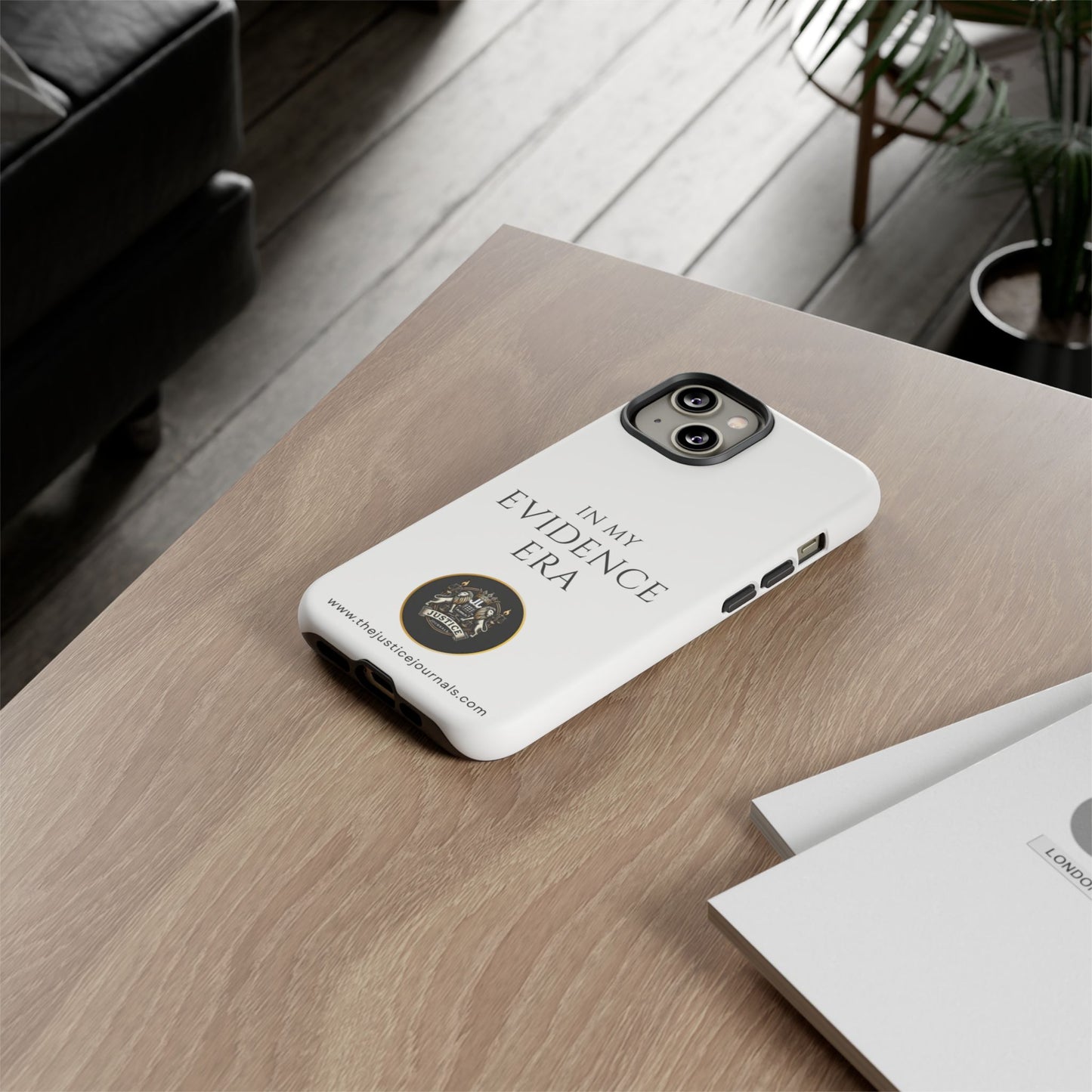 Evidence Era White – Justice Journals Phone case