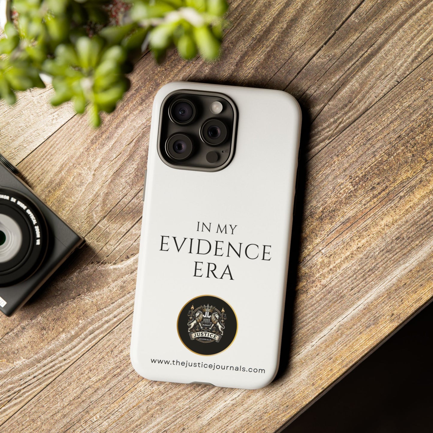 Evidence Era White – Justice Journals Phone case