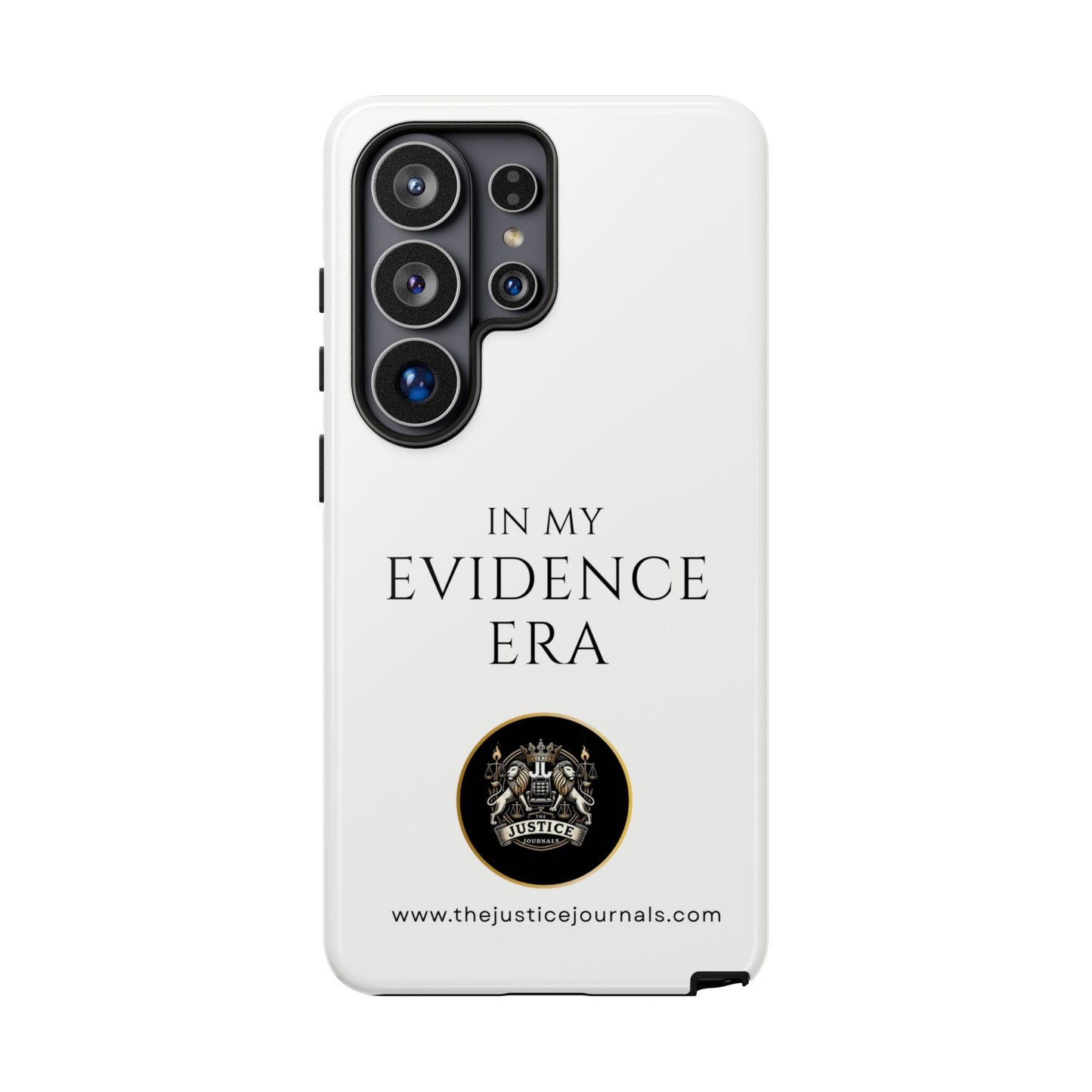 Evidence Era White – Justice Journals Phone case