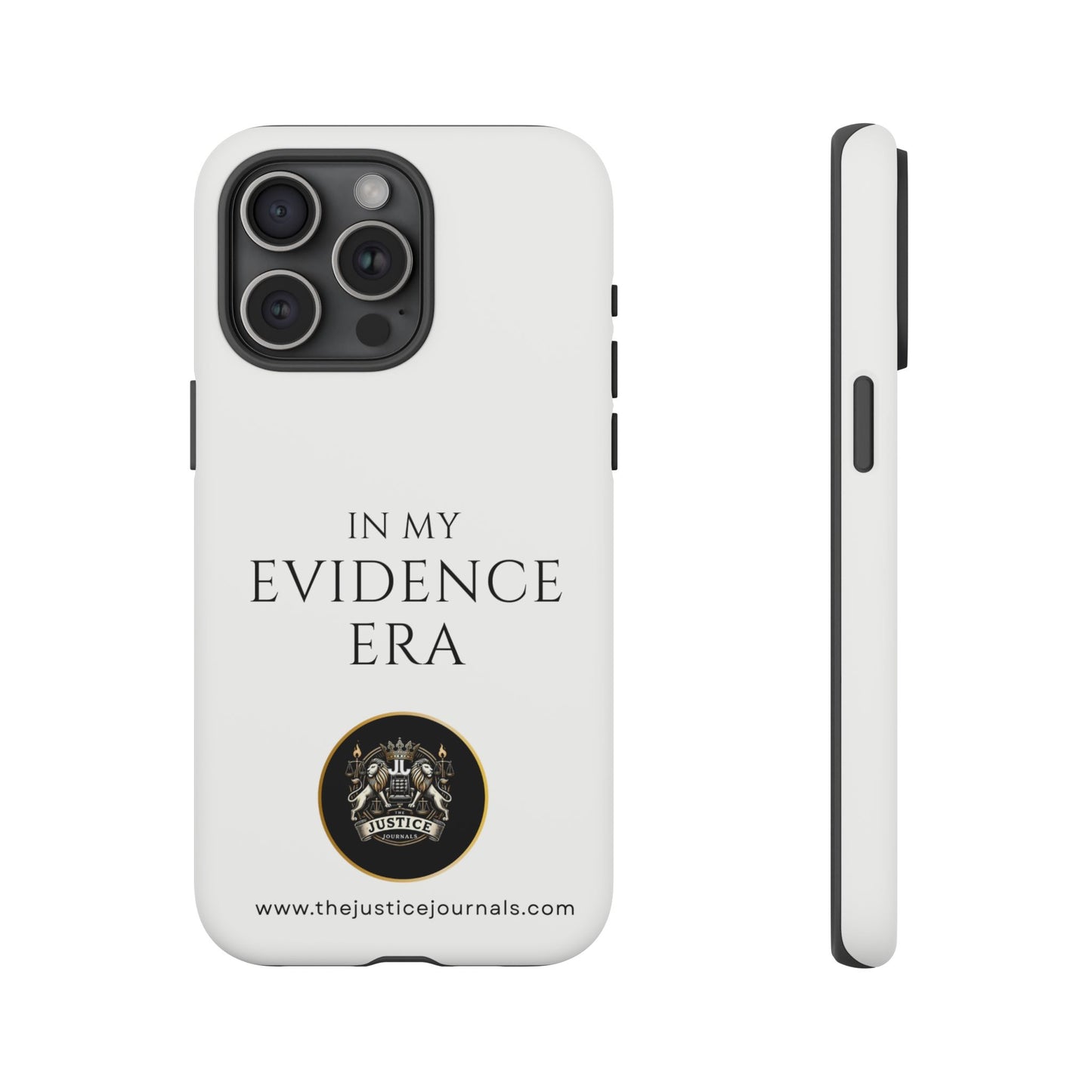 Evidence Era White – Justice Journals Phone case