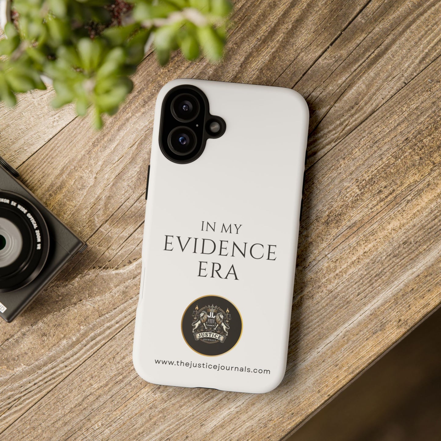 Evidence Era White – Justice Journals Phone case