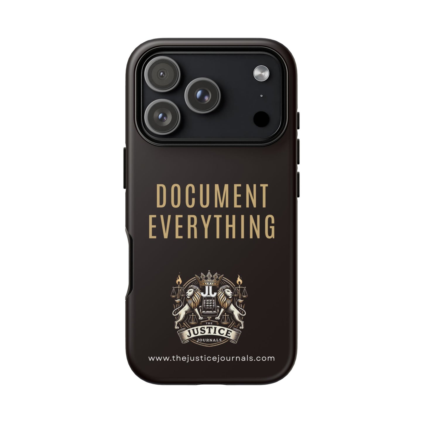 Document Everything - Justice Journals Phone case