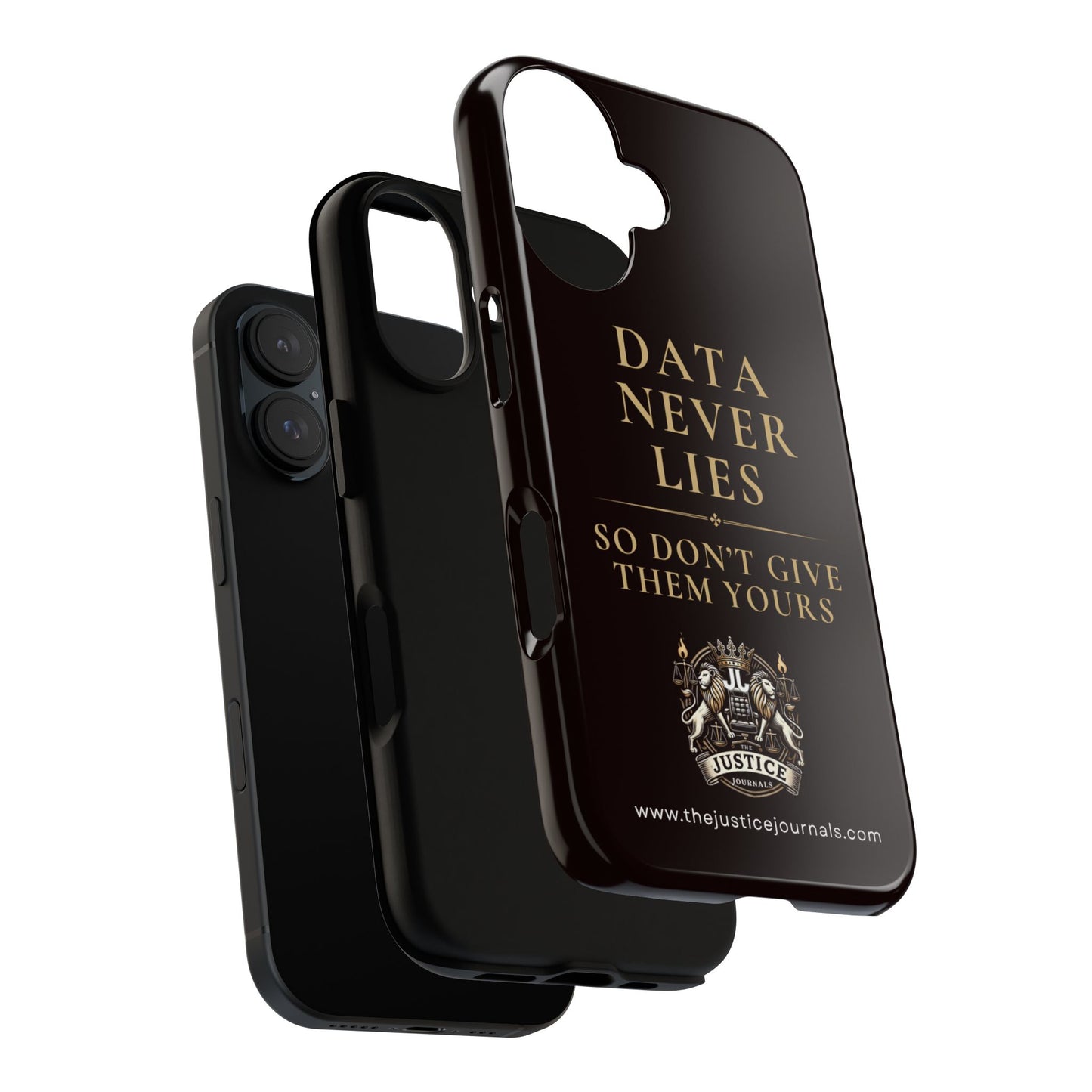 Data Never Lies, Justice Journals iphone case
