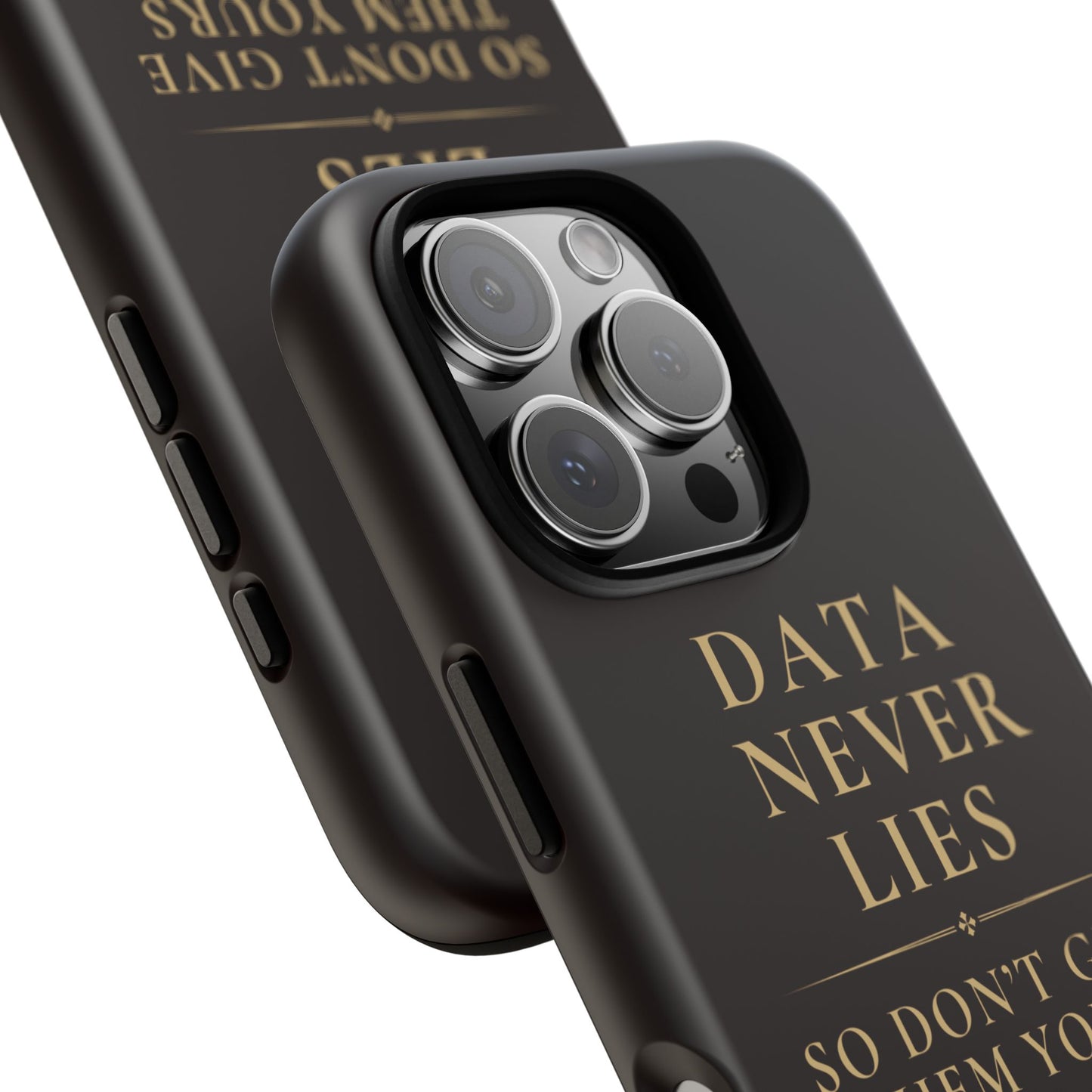 Data Never Lies, Justice Journals iphone case