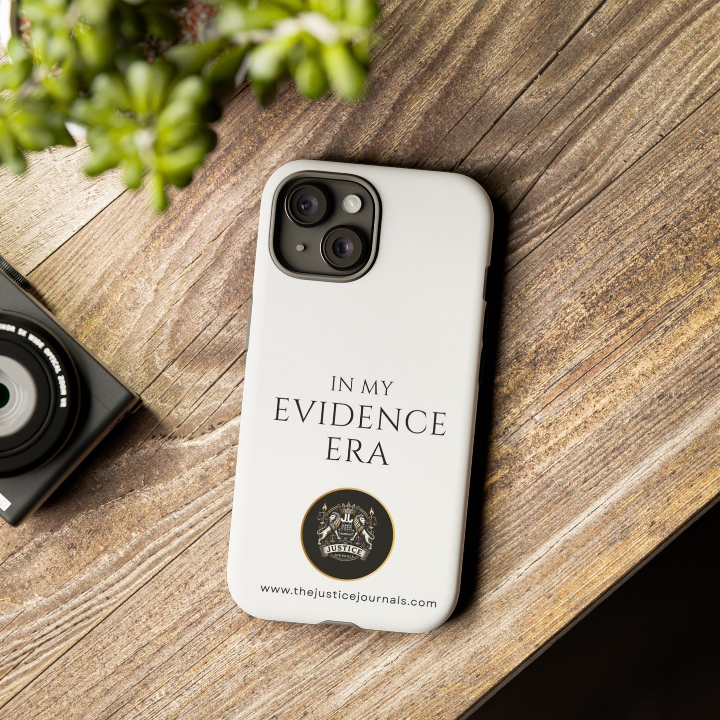 Evidence Era White – Justice Journals Phone case