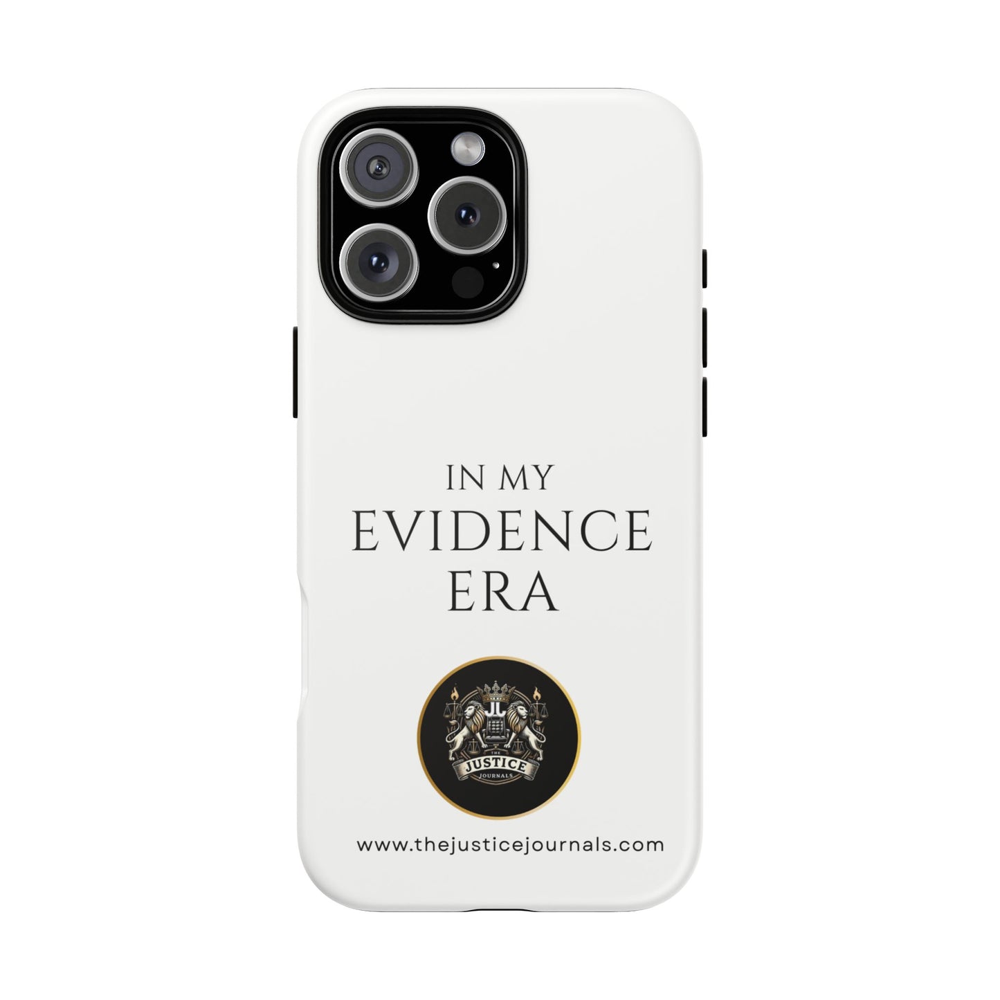 Evidence Era White – Justice Journals Phone case