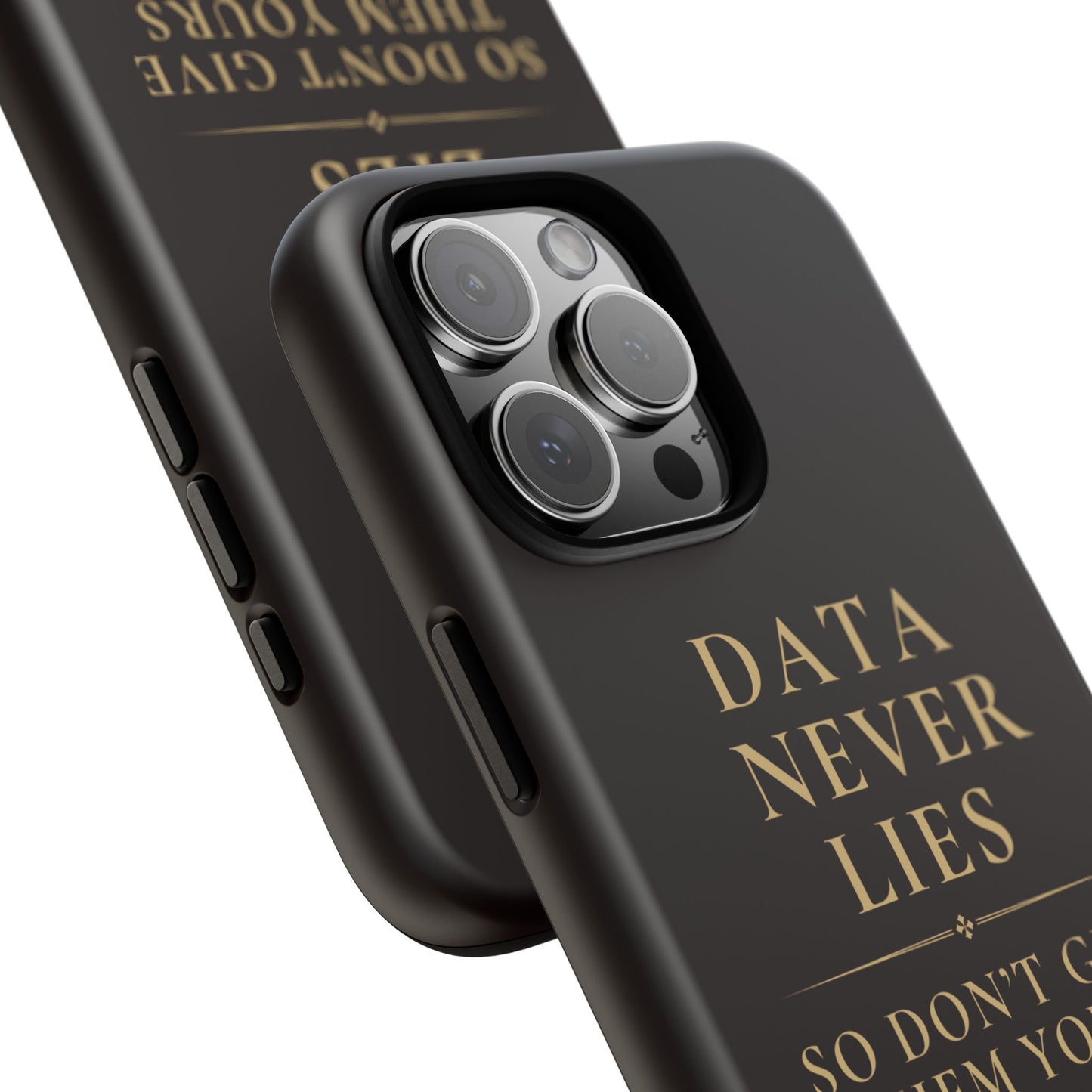 Data Never Lies, Justice Journals iphone case