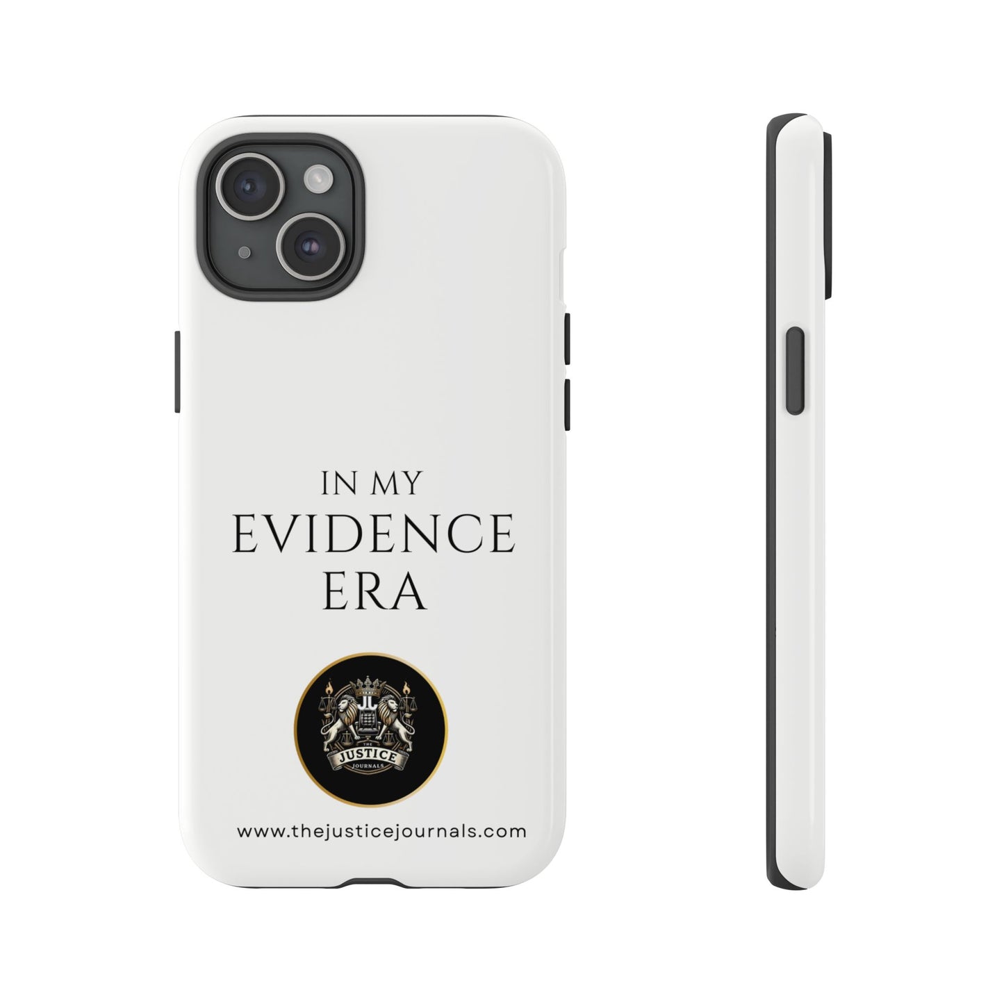 Evidence Era White – Justice Journals Phone case