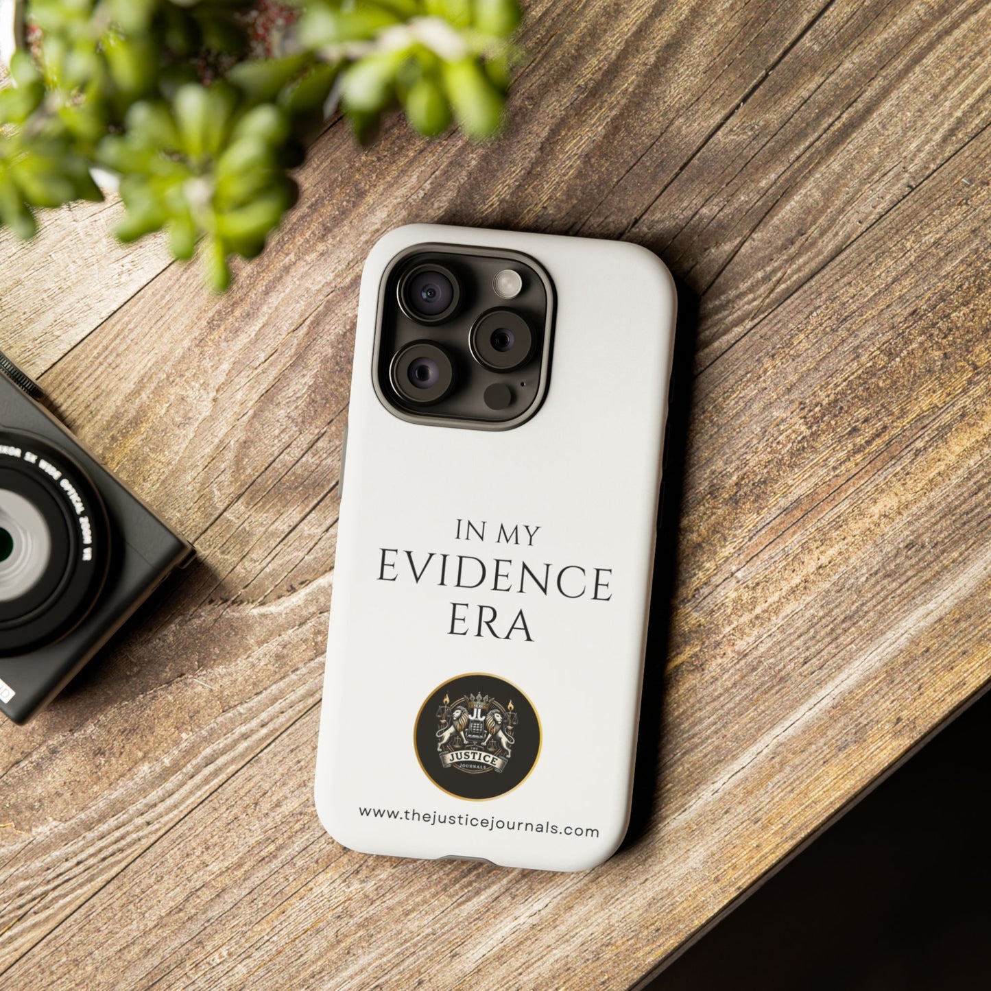 Evidence Era White – Justice Journals Phone case