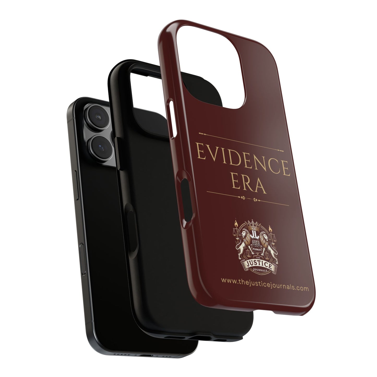 Evidence Era Burgundy - Justice Journals Phone case