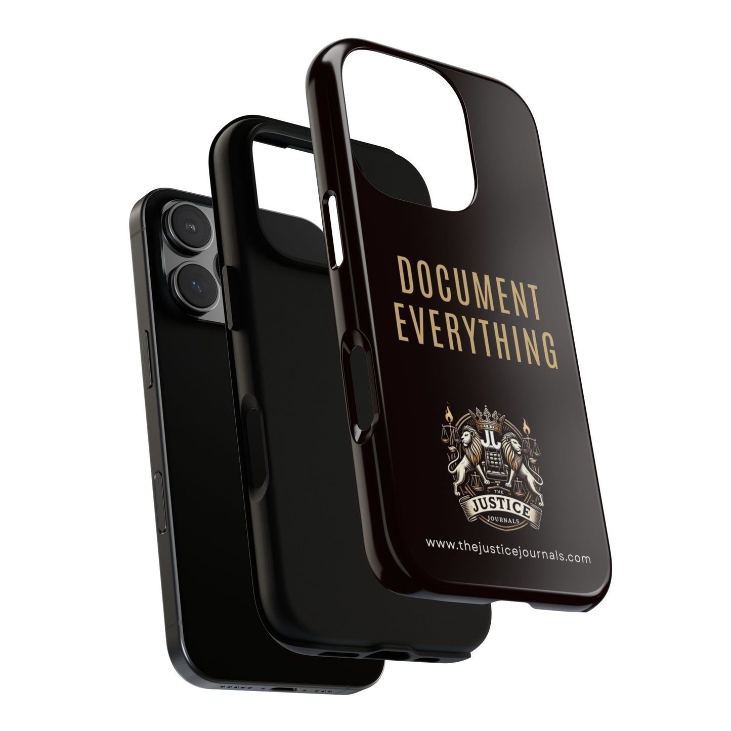 Document Everything - Justice Journals Phone case